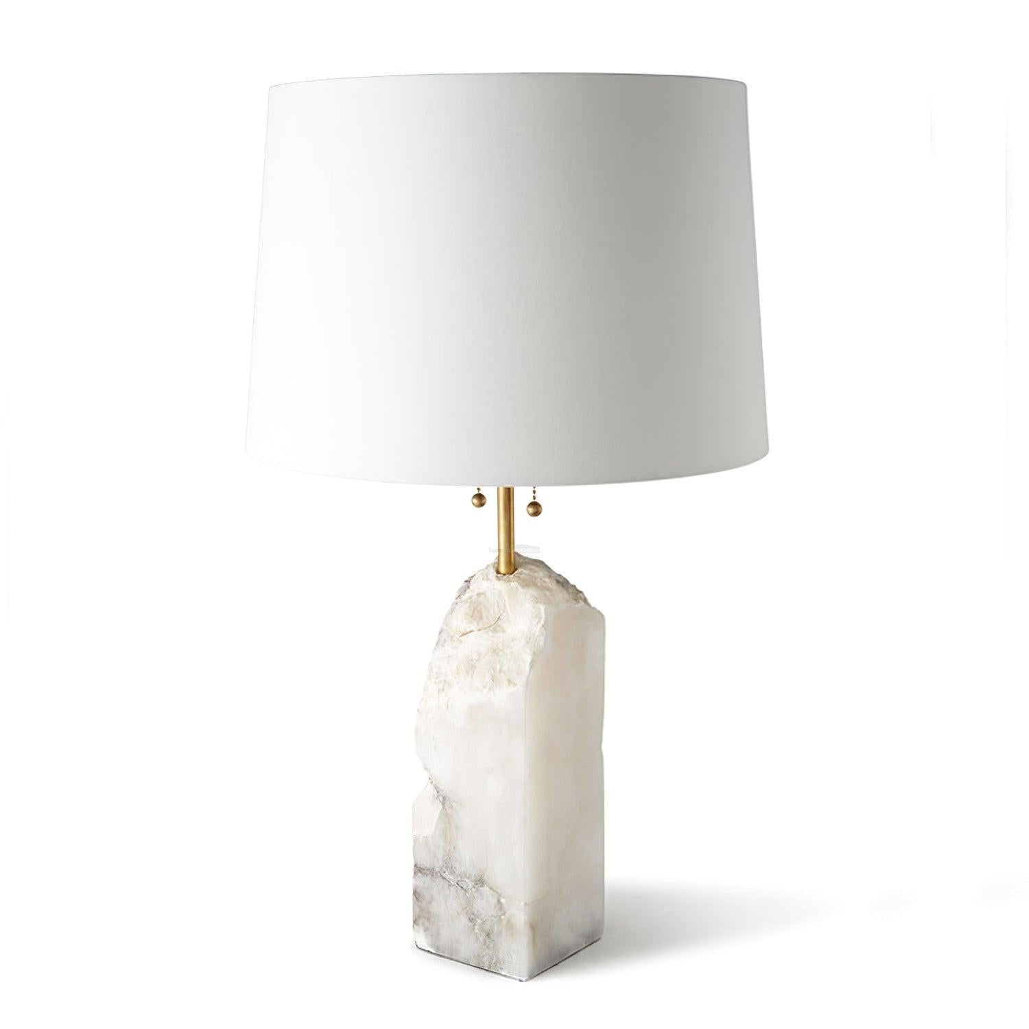 Raw Alabaster Table Lamp - Alabaster-1-Luxehomezone