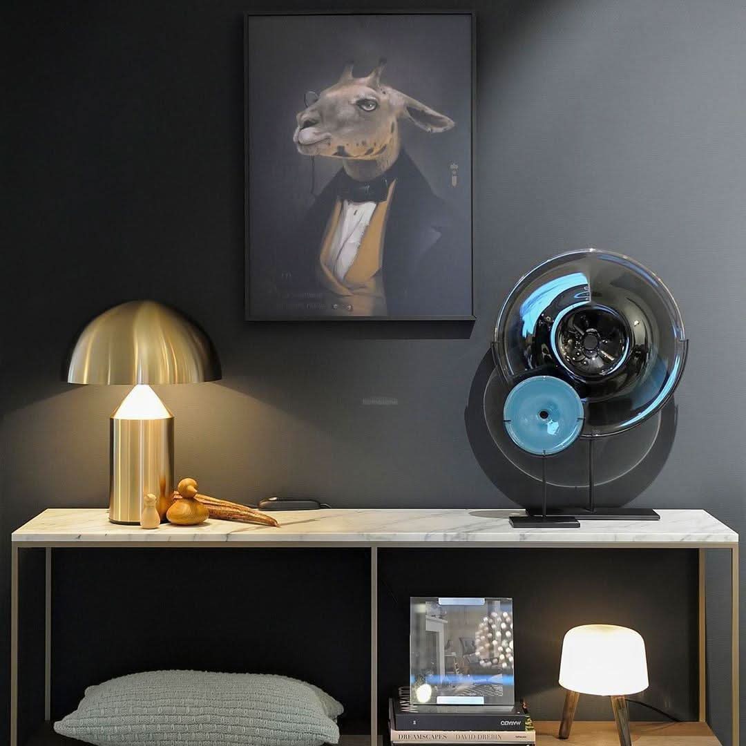 Atollo Metal Table Lamp ∅ 9.8″ - Luxehomezone