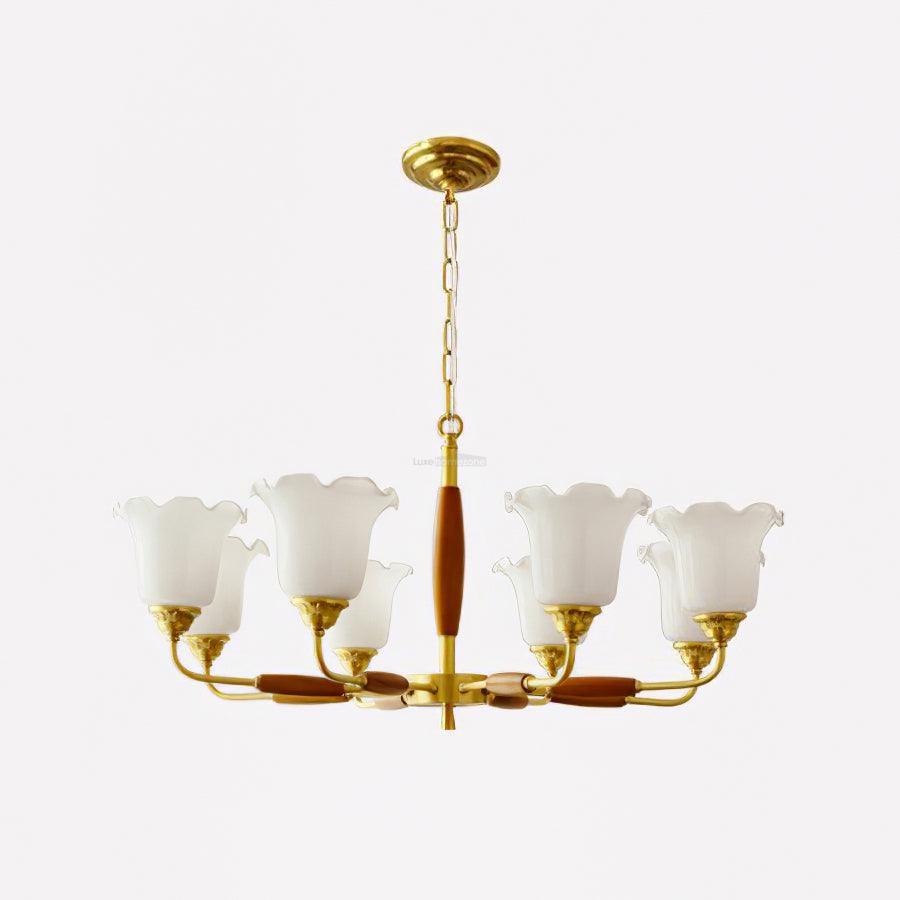 Trumpet Flower Glass Chandelier  ∅ 19.7″ - Zahara-1-Luxehomezone