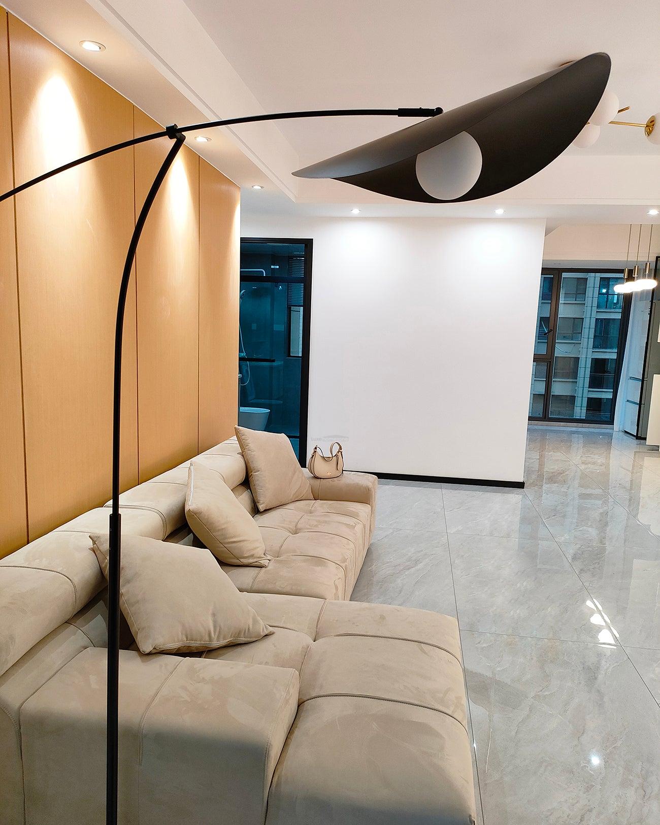 Alonso Floor Lamp  ∅ 6.6″ - Bent-1-Luxehomezone