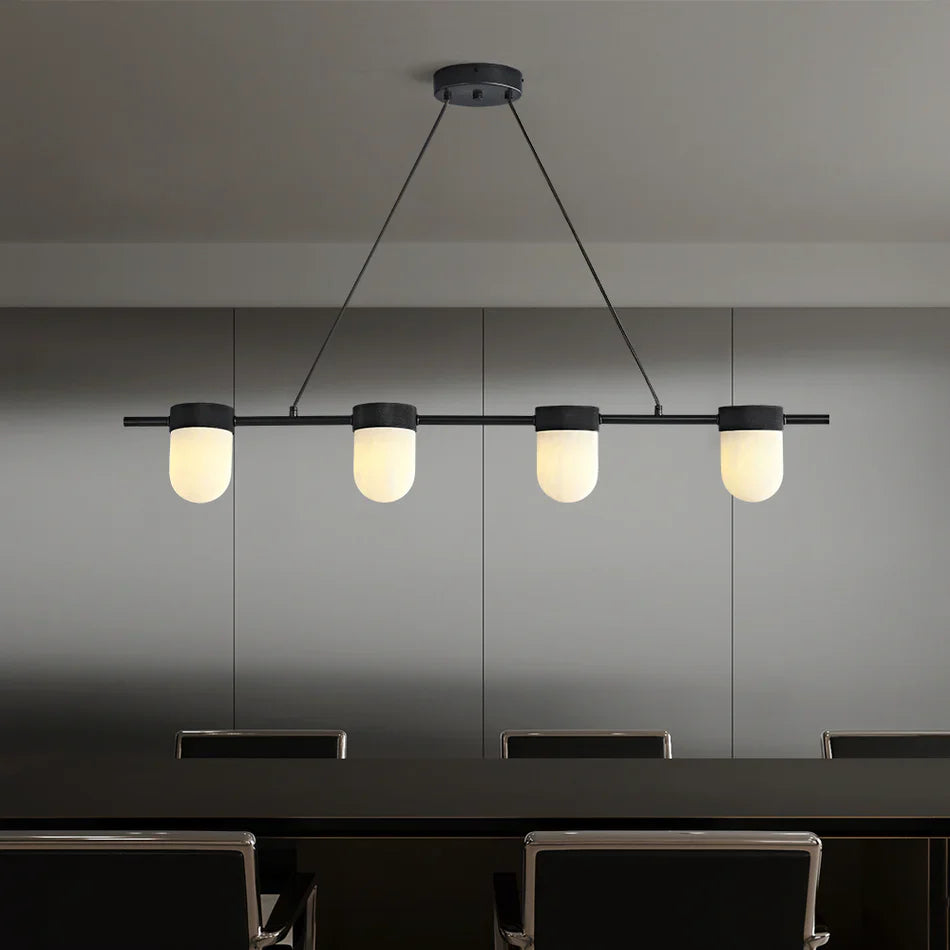 Chic Marble Linear Chandelier