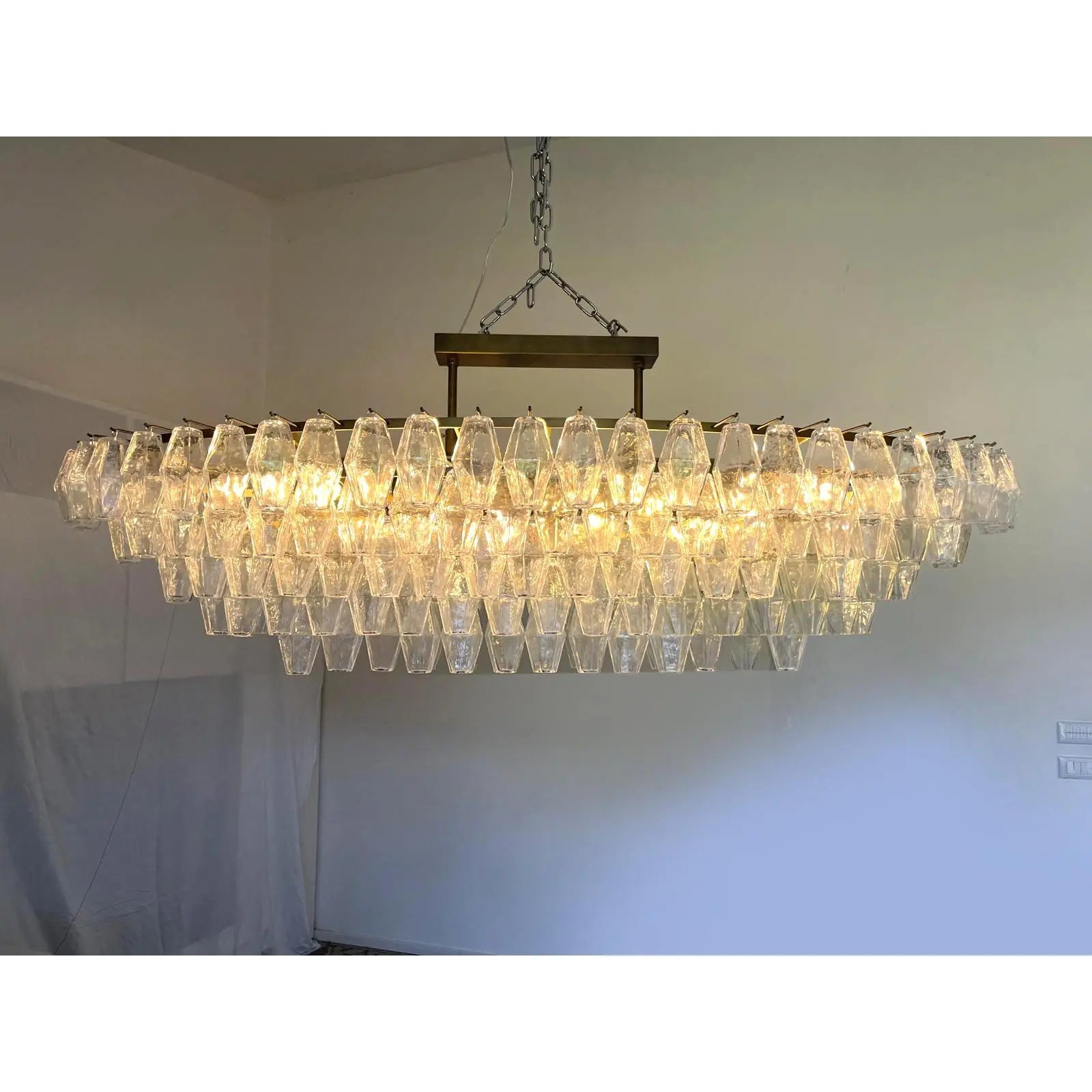 Florence Huge Oval  Murano Glass Chandelier