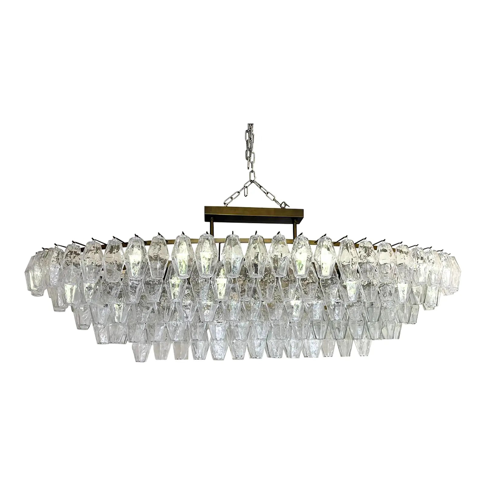 Florence Huge Oval  Murano Glass Chandelier