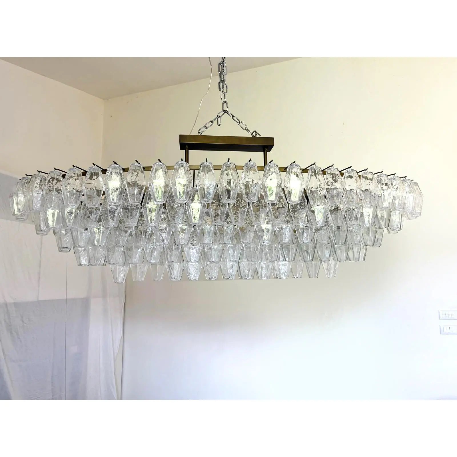Florence Huge Oval  Murano Glass Chandelier