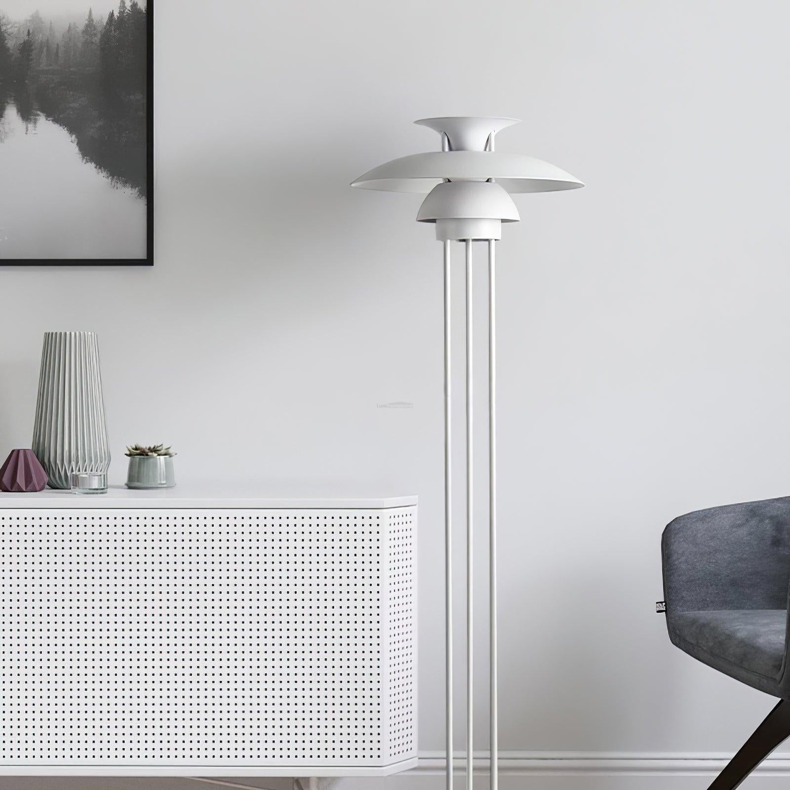 Henningsen Floor Lamp  ∅ 18.1″ - Geometry-1-Luxehomezone