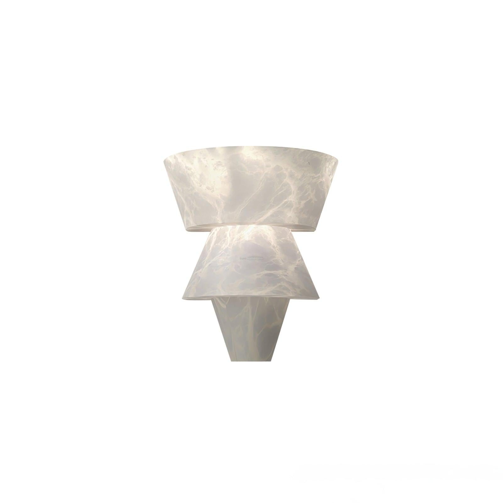 Laboratory Wall Sconce - Alabaster, Alabaster Wall Lamp-1-Luxehomezone