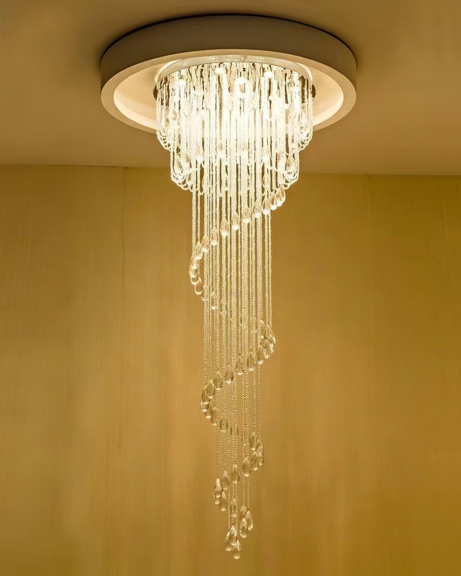 Classic Symphony Spiral Round Chandelier - Helia-1-Luxehomezone