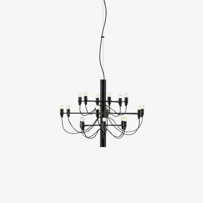 2097 Mid-Century Retro Candle Chandelier with 18/30/50/75 heads - Candle-1-Luxehomezone