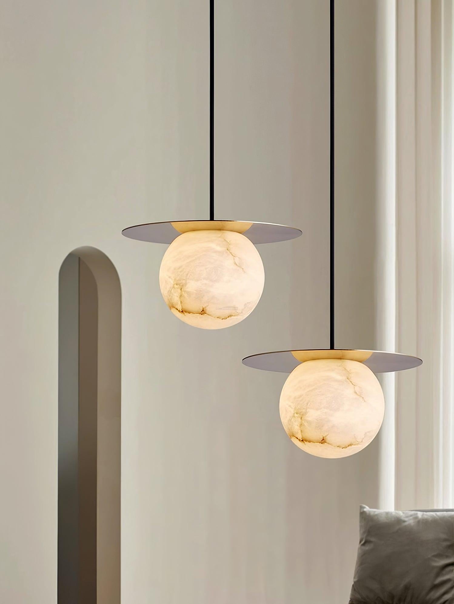 Borra Alabaster Pendant Light - Alabaster, Alabaster Pendant, Optimized-1-Luxehomezone