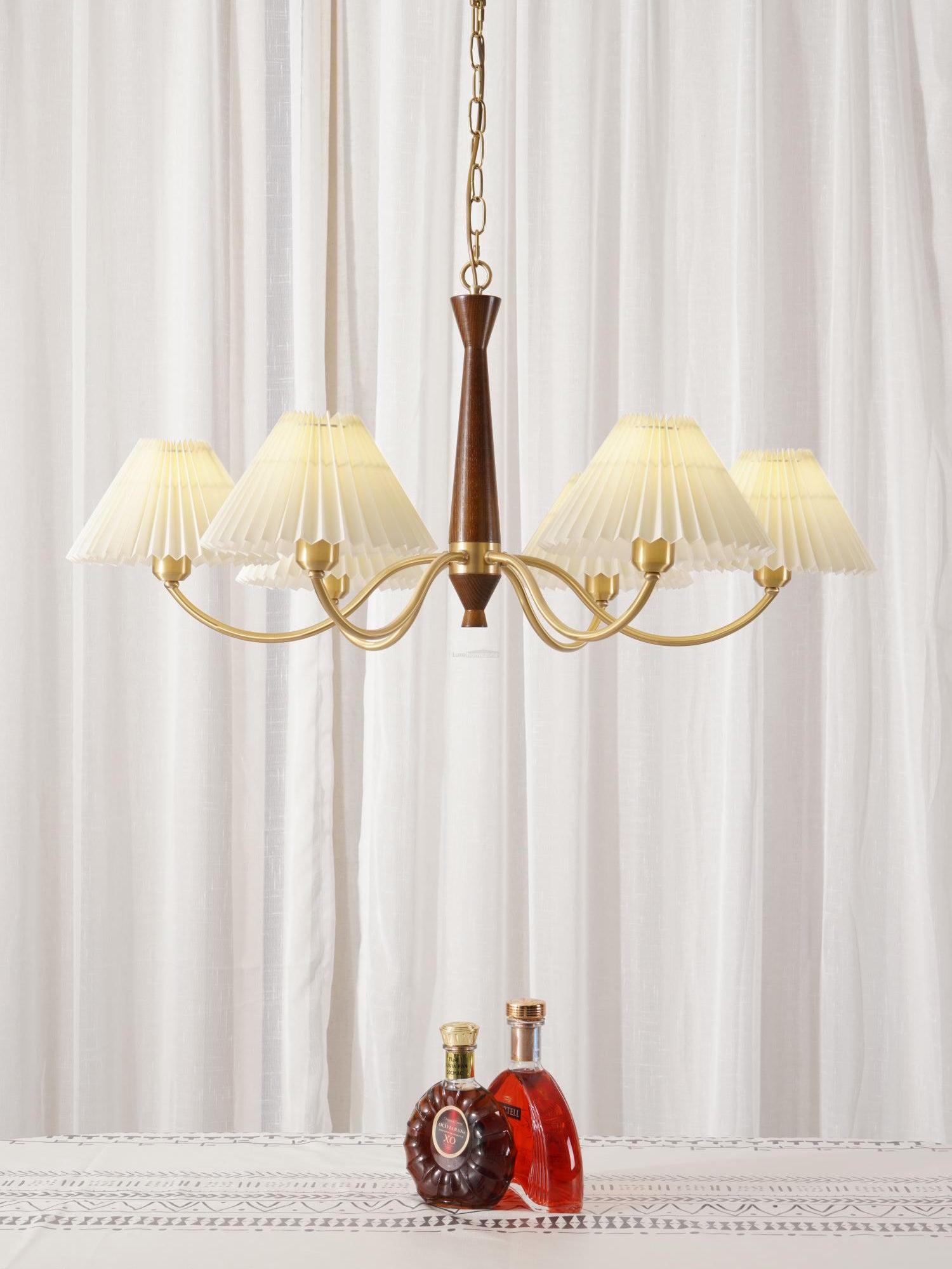 Pleated Chandelier with 3/6/8 heads - Variety-1-Luxehomezone