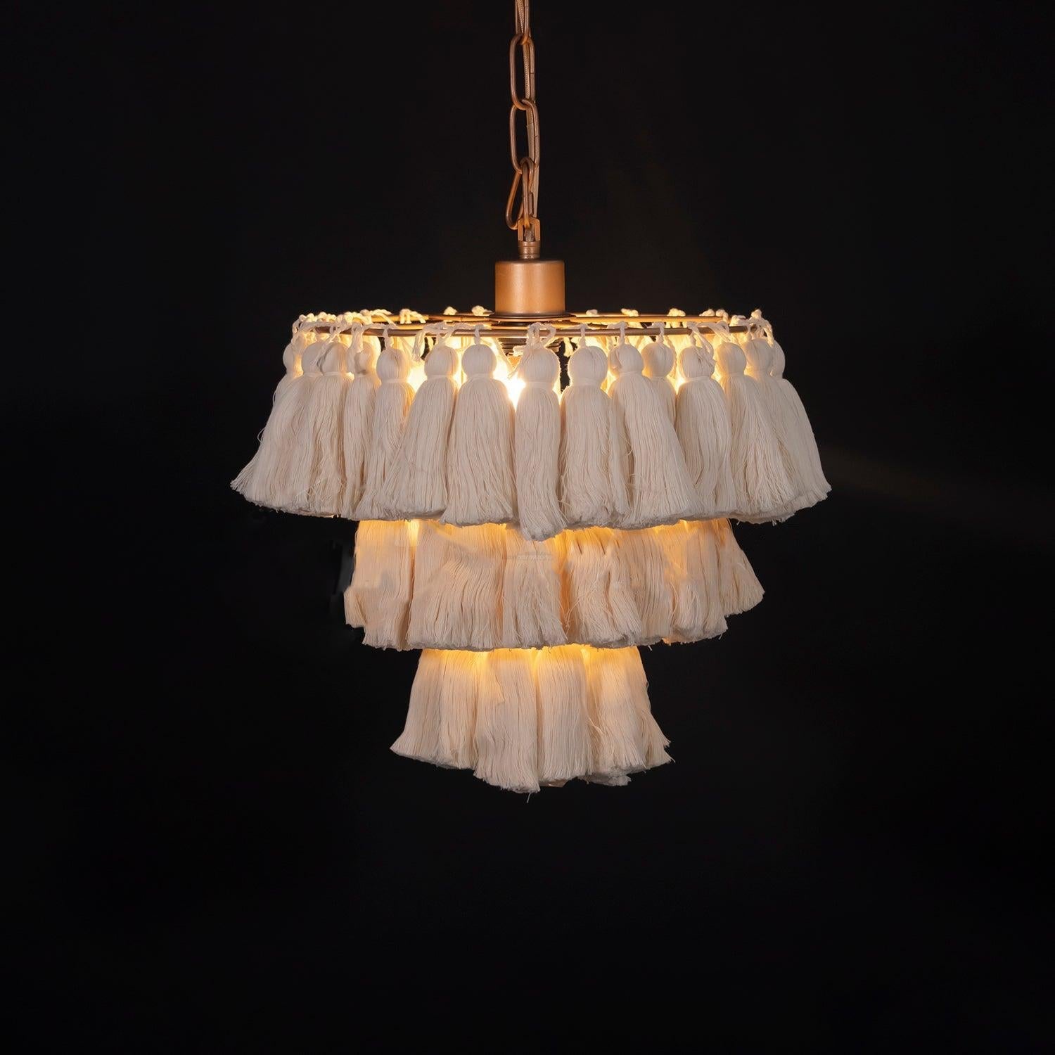 Fela Tassel Chandelier ∅ 11.8″~∅ 25.6″ - Tassel-1-Luxehomezone