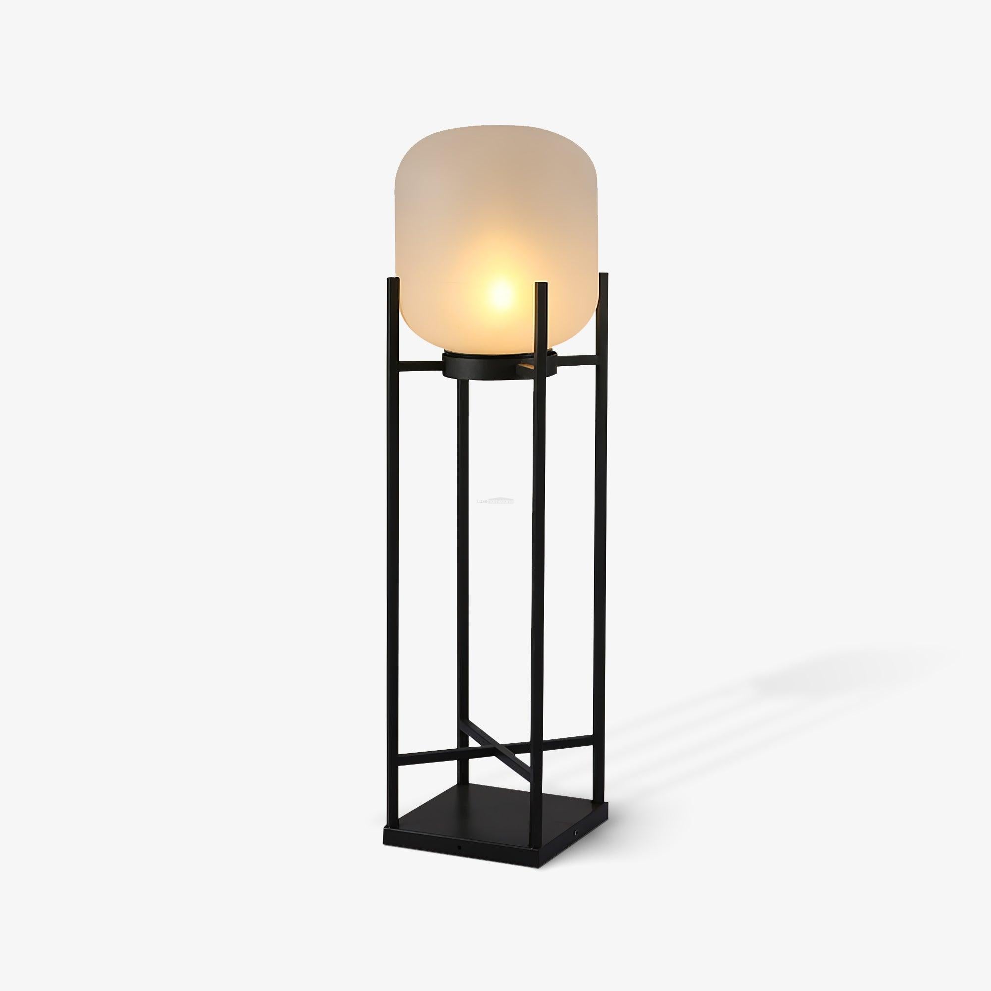 Lantern Solar Floor Lamp for Outdoor - Cube-1-Luxehomezone
