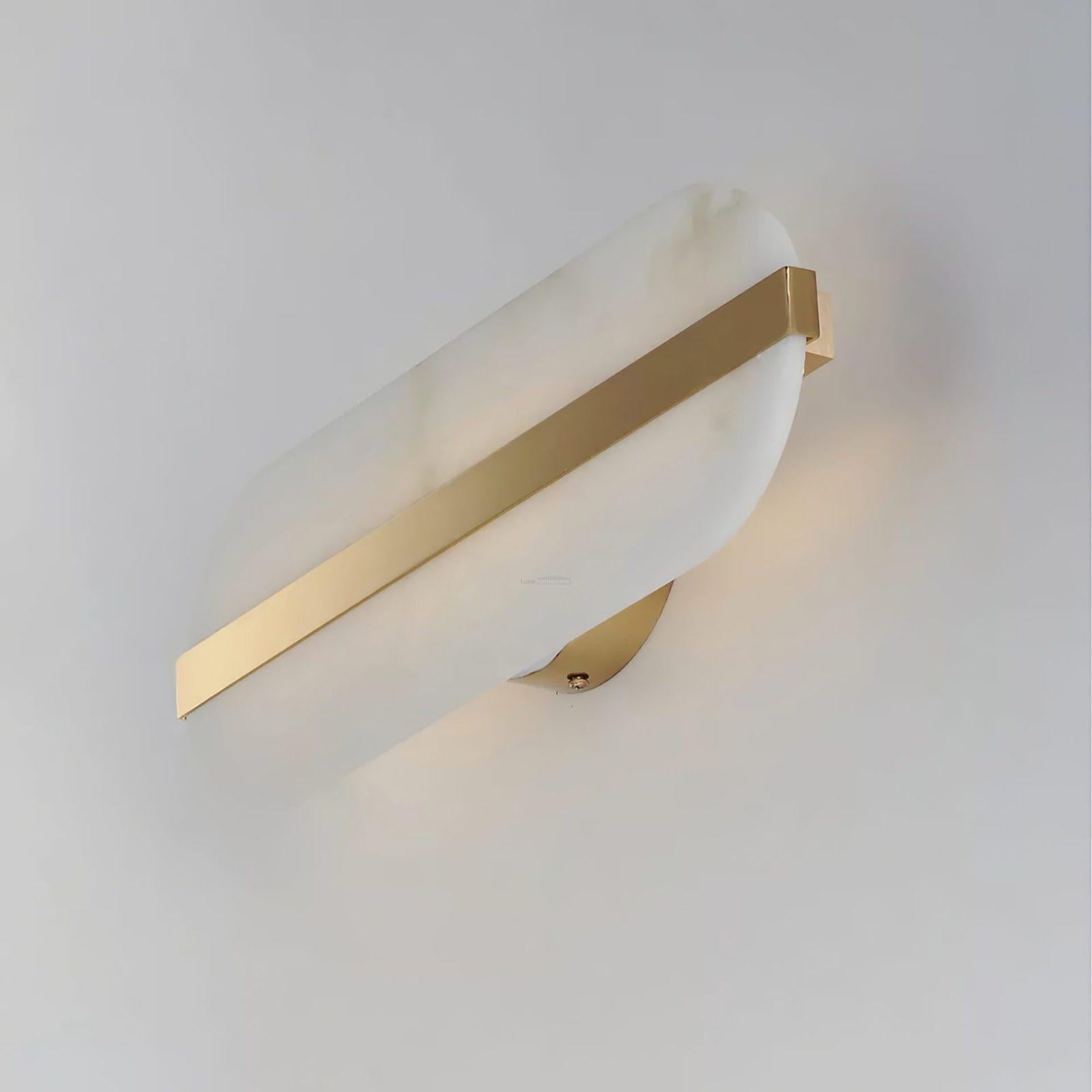 Stone Alabaster LED Wall Sconce - Alabaster, Alabaster Wall Lamp-1-Luxehomezone