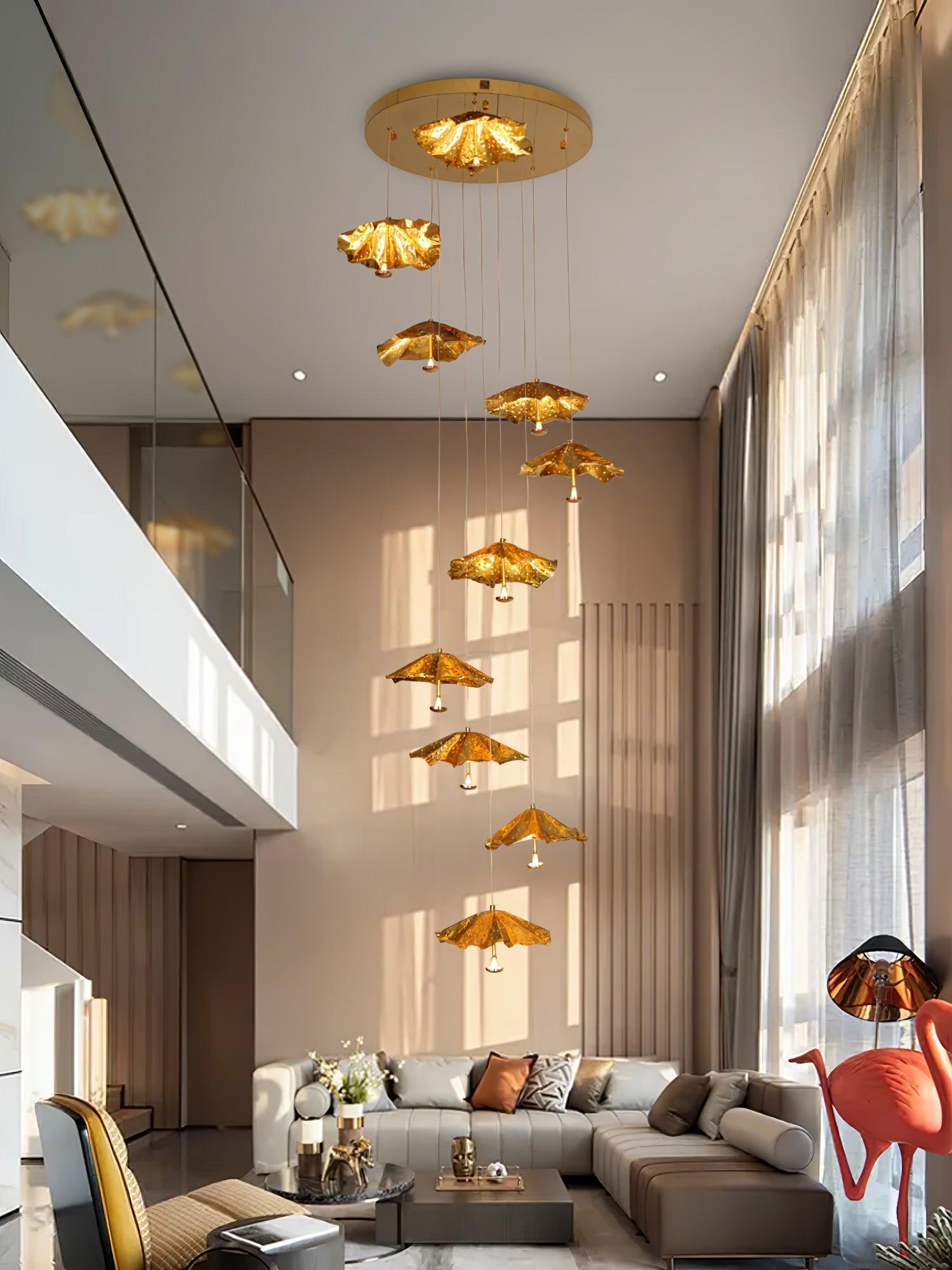 Livra Leaf Chandelier ∅ 11.8″ - Earring-1-Luxehomezone