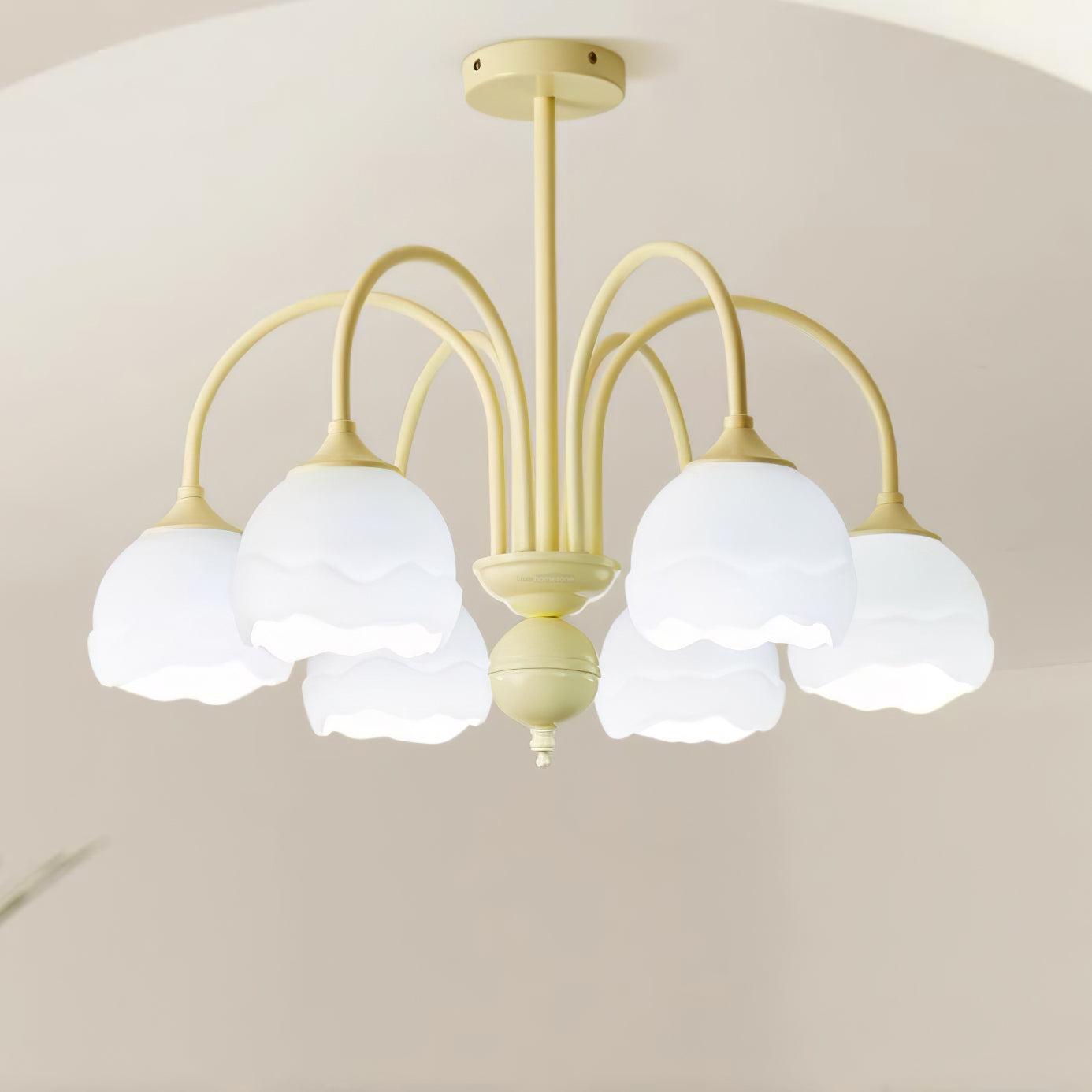 Creamy Chandelier with 5/6/8 heads - Zahara-1-Luxehomezone