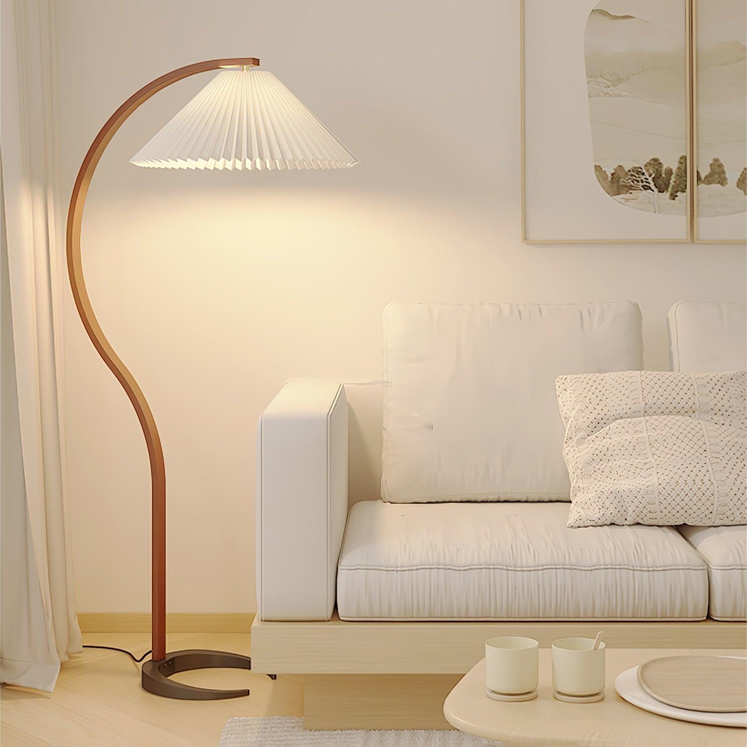 Caprany Floor Lamp - Drapery-1-Luxehomezone