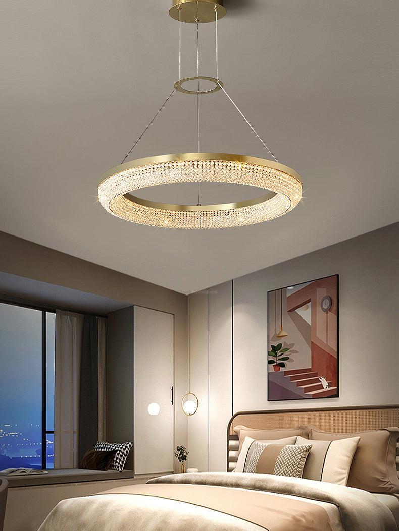 Round Crystal Ring Chandeliers - Luxehomezone