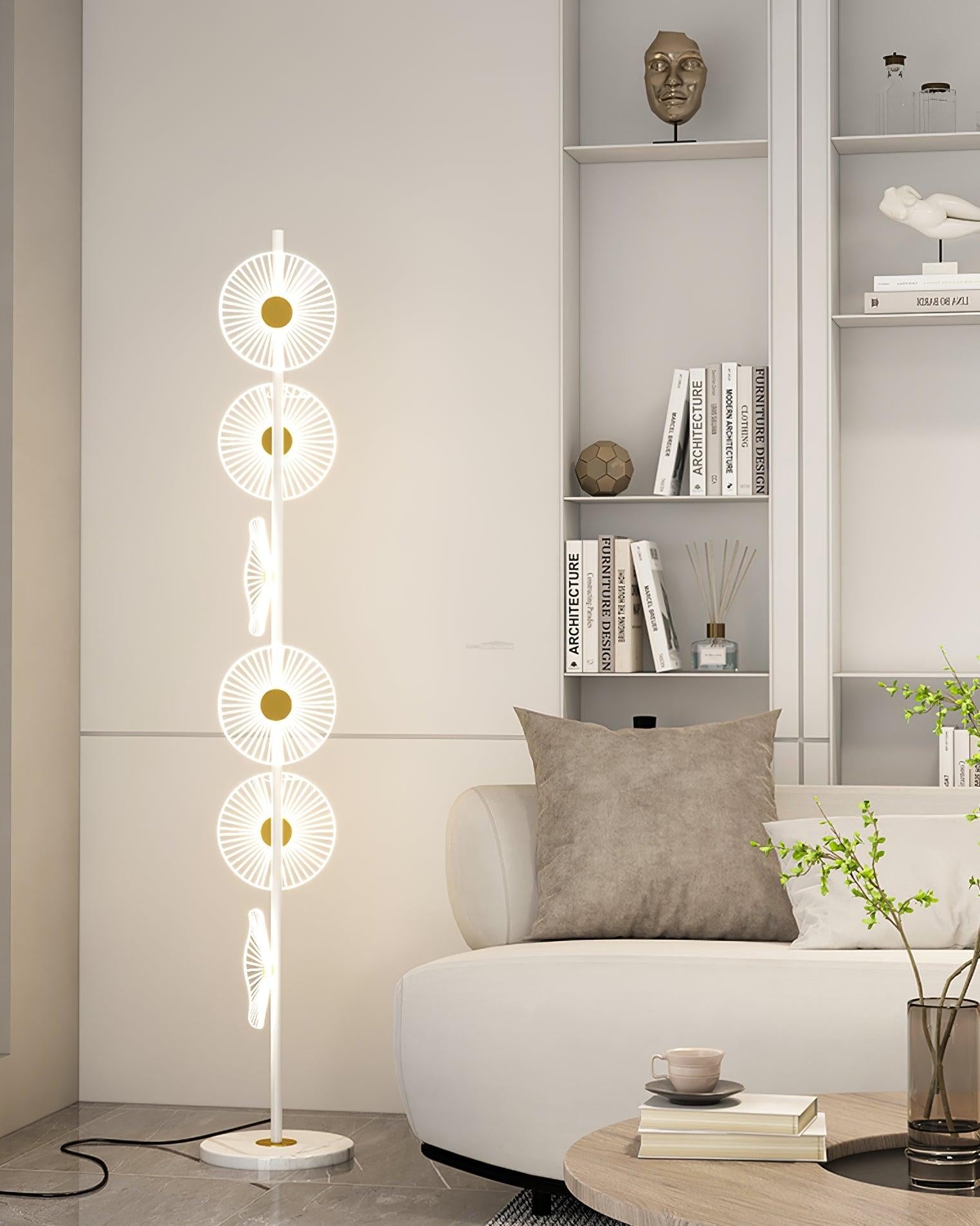 Floating Raindrop Floor Lamp ∅ 9.8″ - Horn-1-Luxehomezone