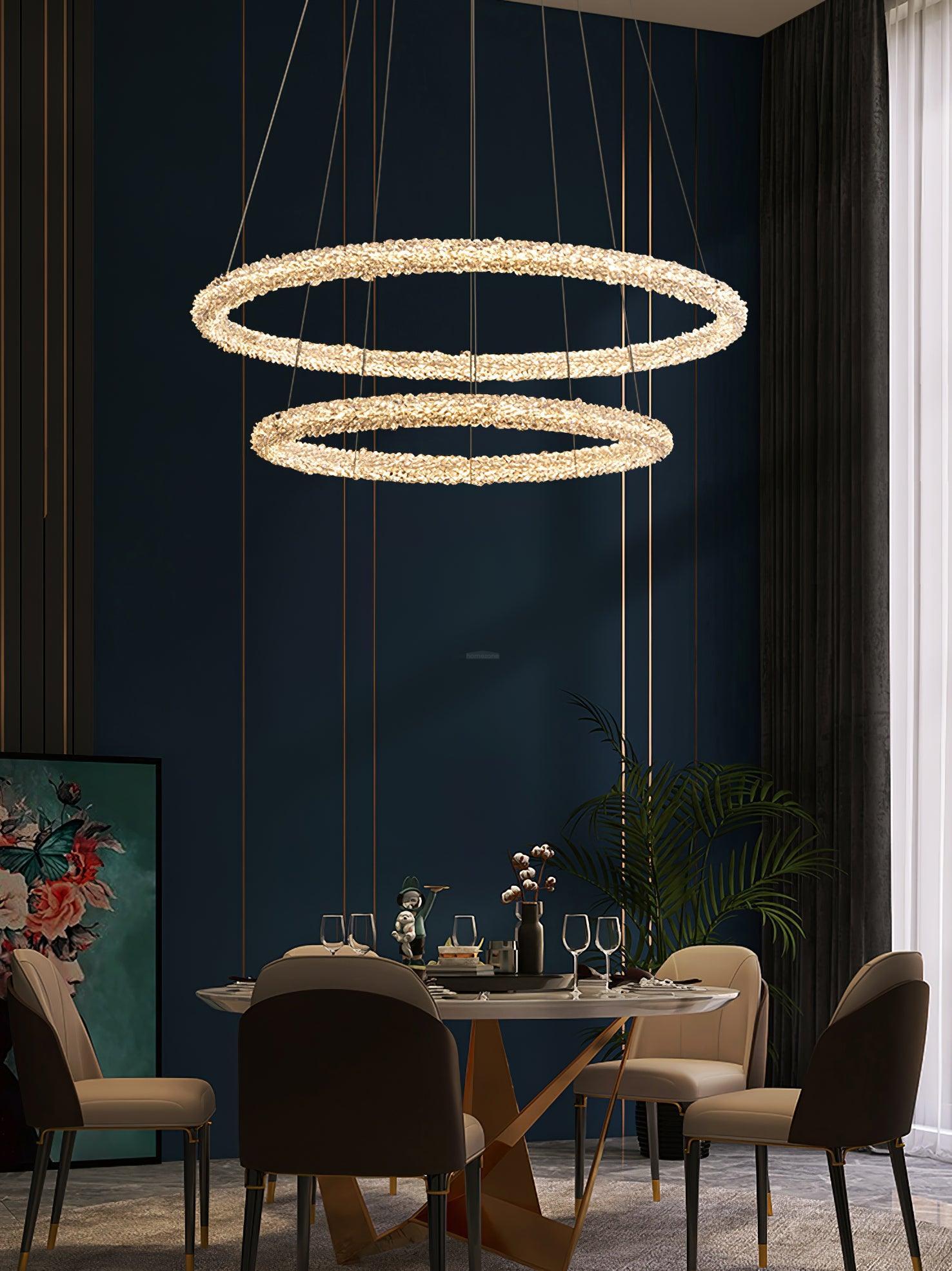 Crystal Ring Chandeliers - Crystals-1-Luxehomezone