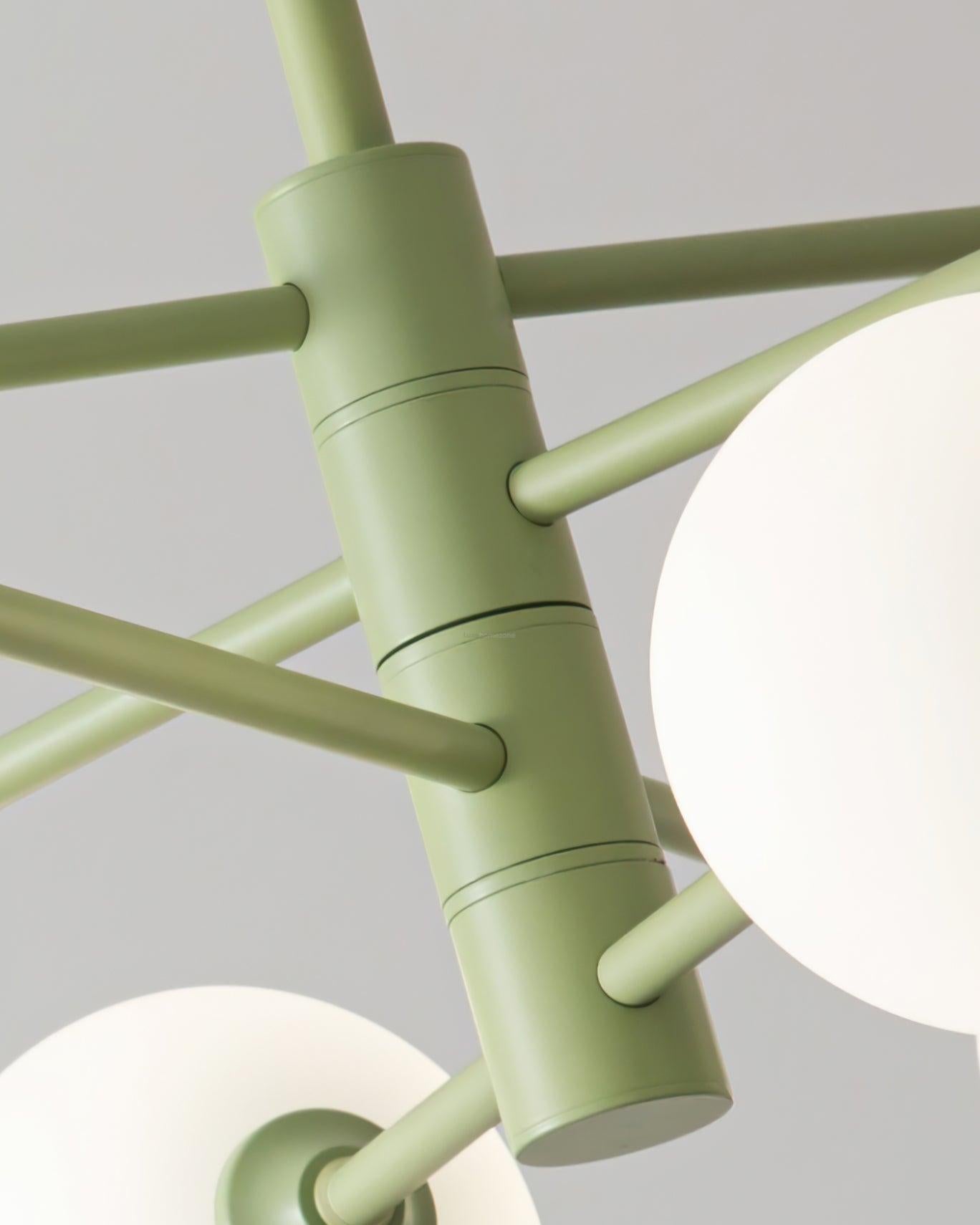Orbi Green Chandelier with 4/6/8 heads - Frown-1-Luxehomezone