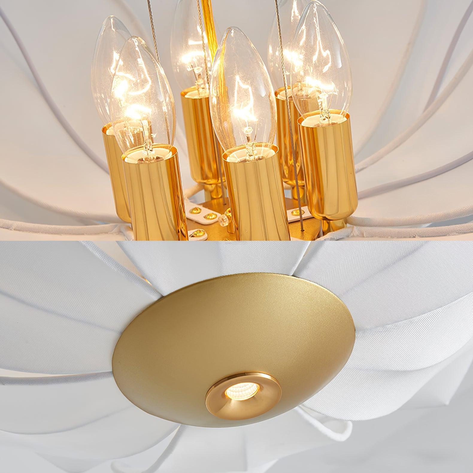 Fiore Chandelier  ∅ 32.3″ - Pleated-1-Luxehomezone