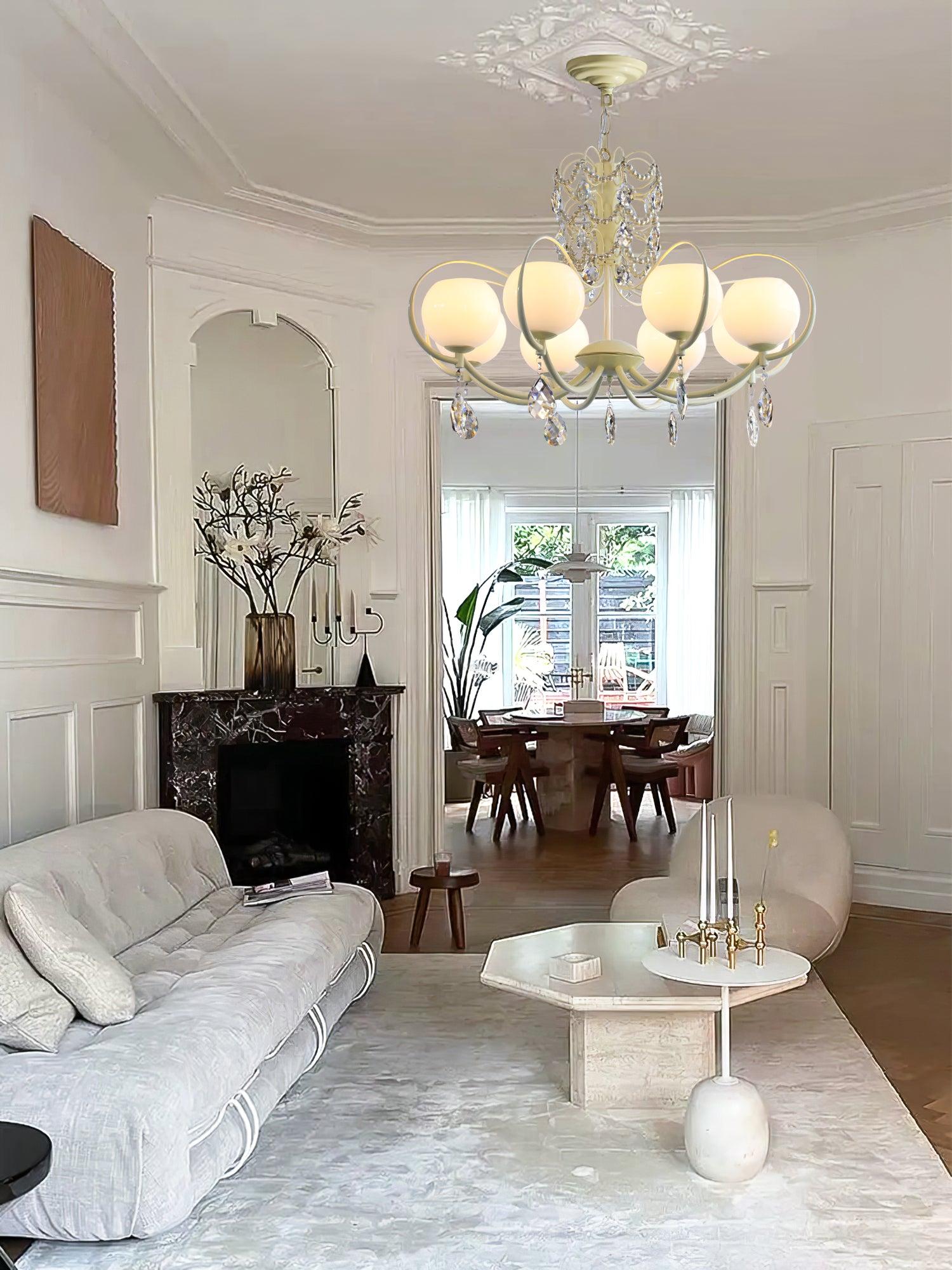 Doria Crystal Chandelier with 6/8/10 heads - Luxehomezone