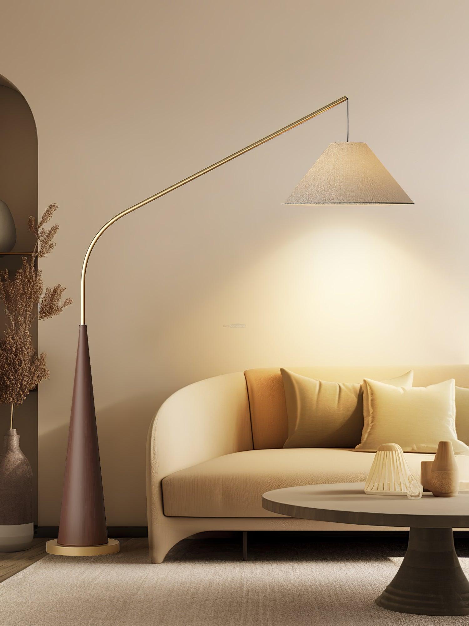 Gibson Arc Floor Lamp L 59.1″ - Bent-1-Luxehomezone