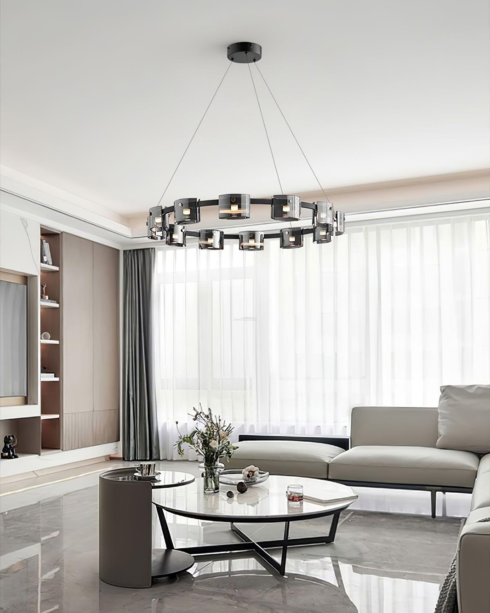 Corlota Chandelier  ∅ 23.6″~39.3'' - Cylinder-1-Luxehomezone