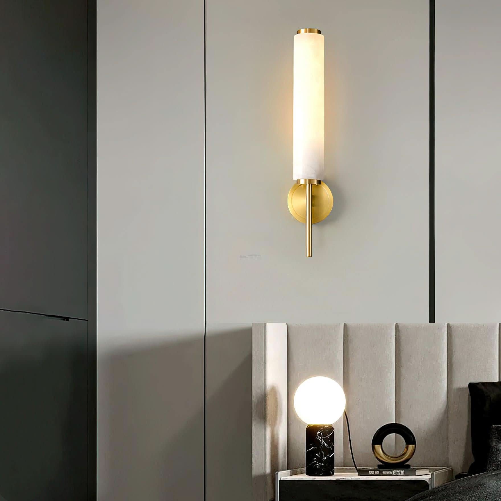 Brindisi Alabaster Wall Sconce - Luxehomezone