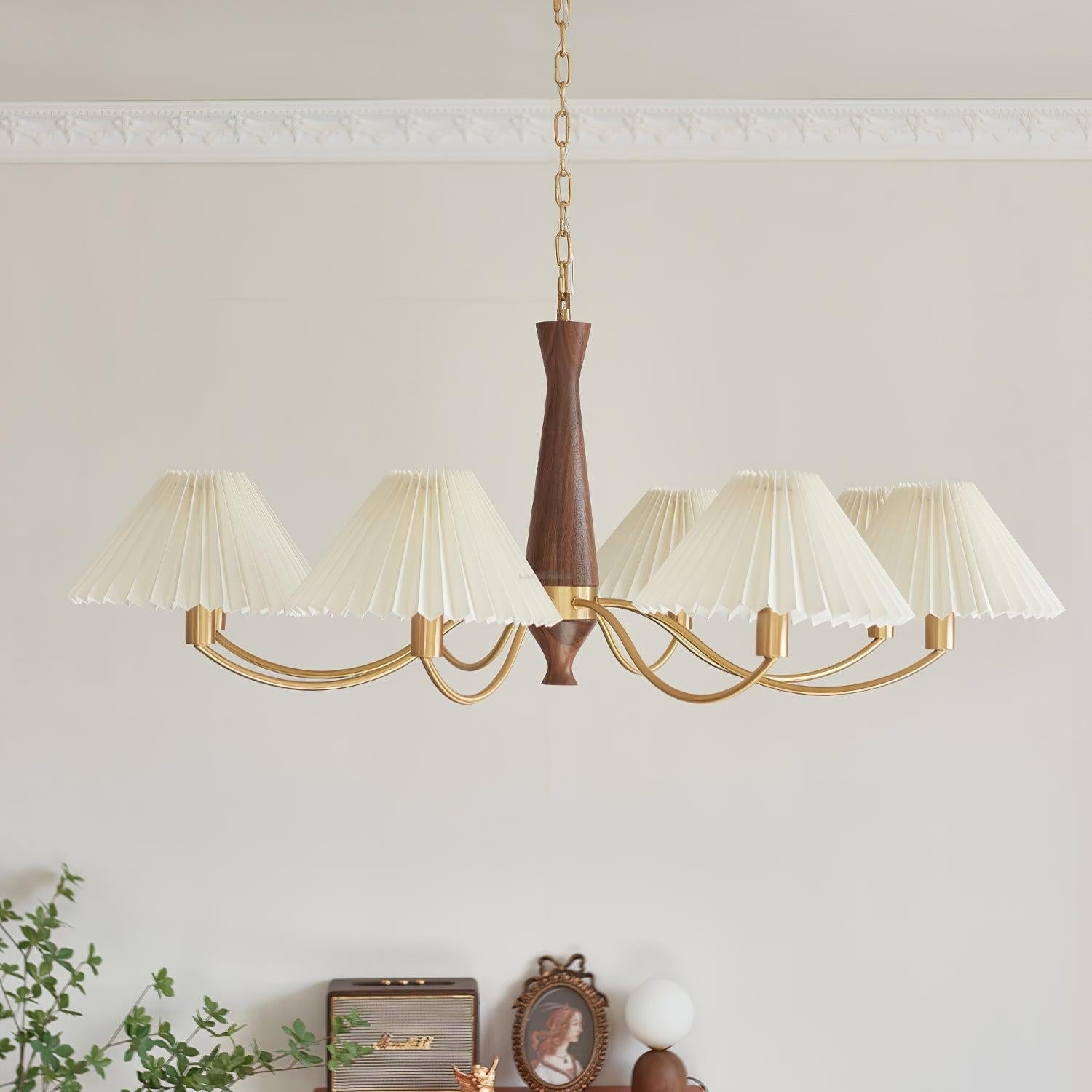 Pleated Chandelier with 3/6/8 heads - Variety-1-Luxehomezone