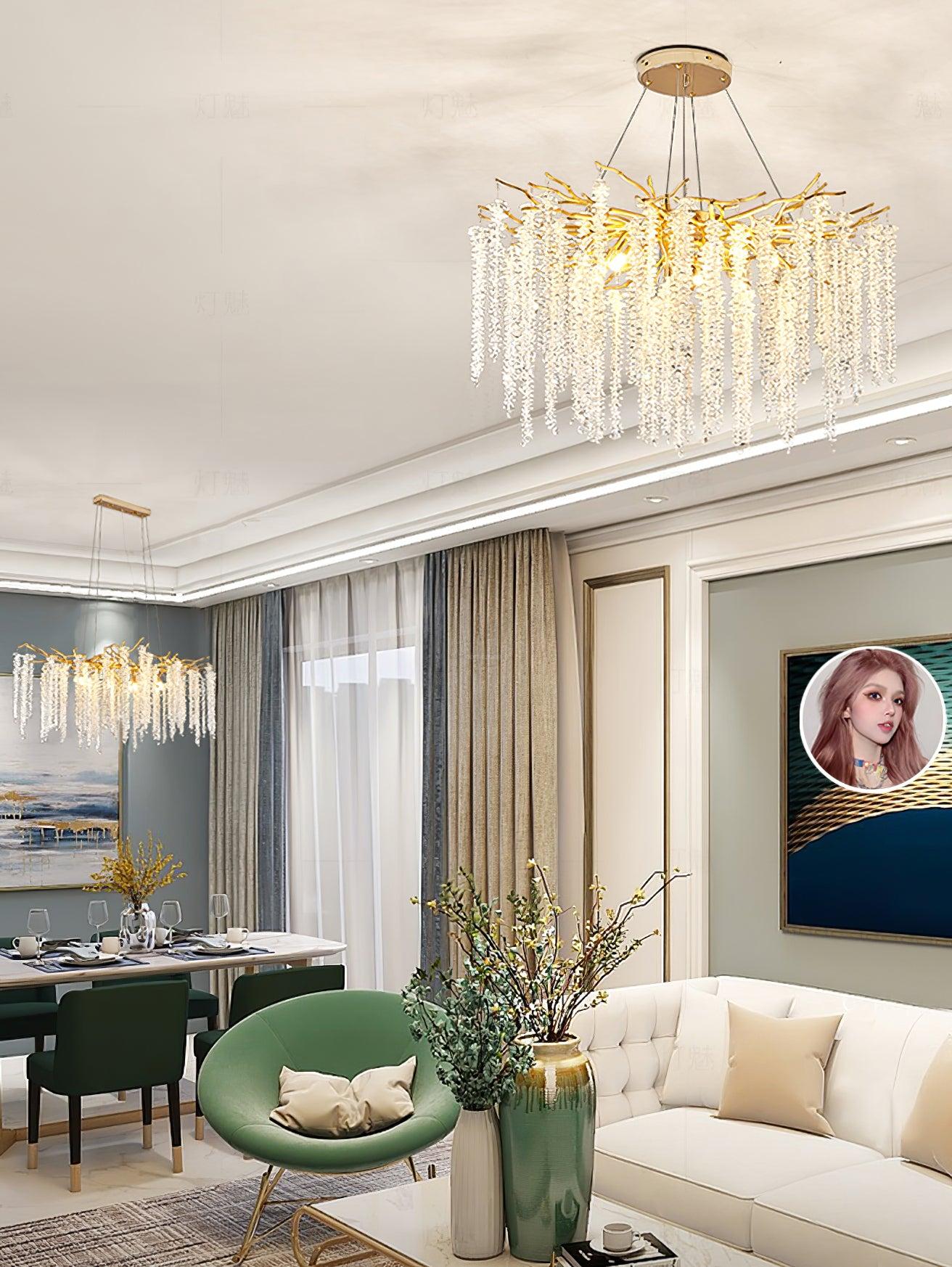 Albero Crystal Chandelier with 8/10/14 heads - Branch-1-Luxehomezone