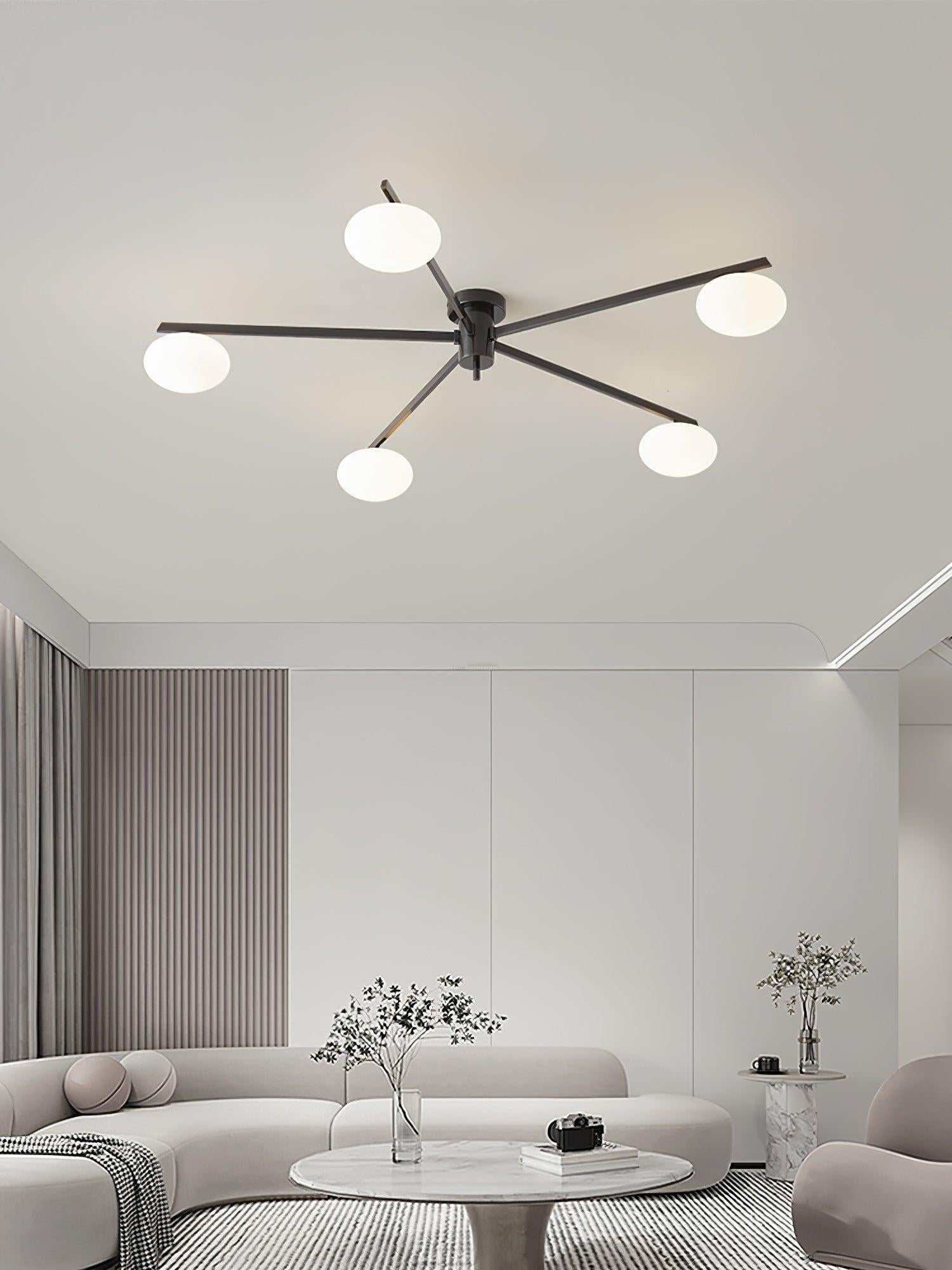 Ceiling Lamp with 3/5/6 heads - Optimized, Semi Flush Mounts-1-Luxehomezone