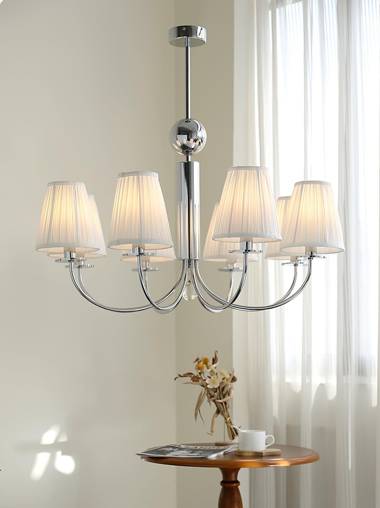 Simplicity Chrome Chandelier Φ 19.7″ - Variety-1-Luxehomezone