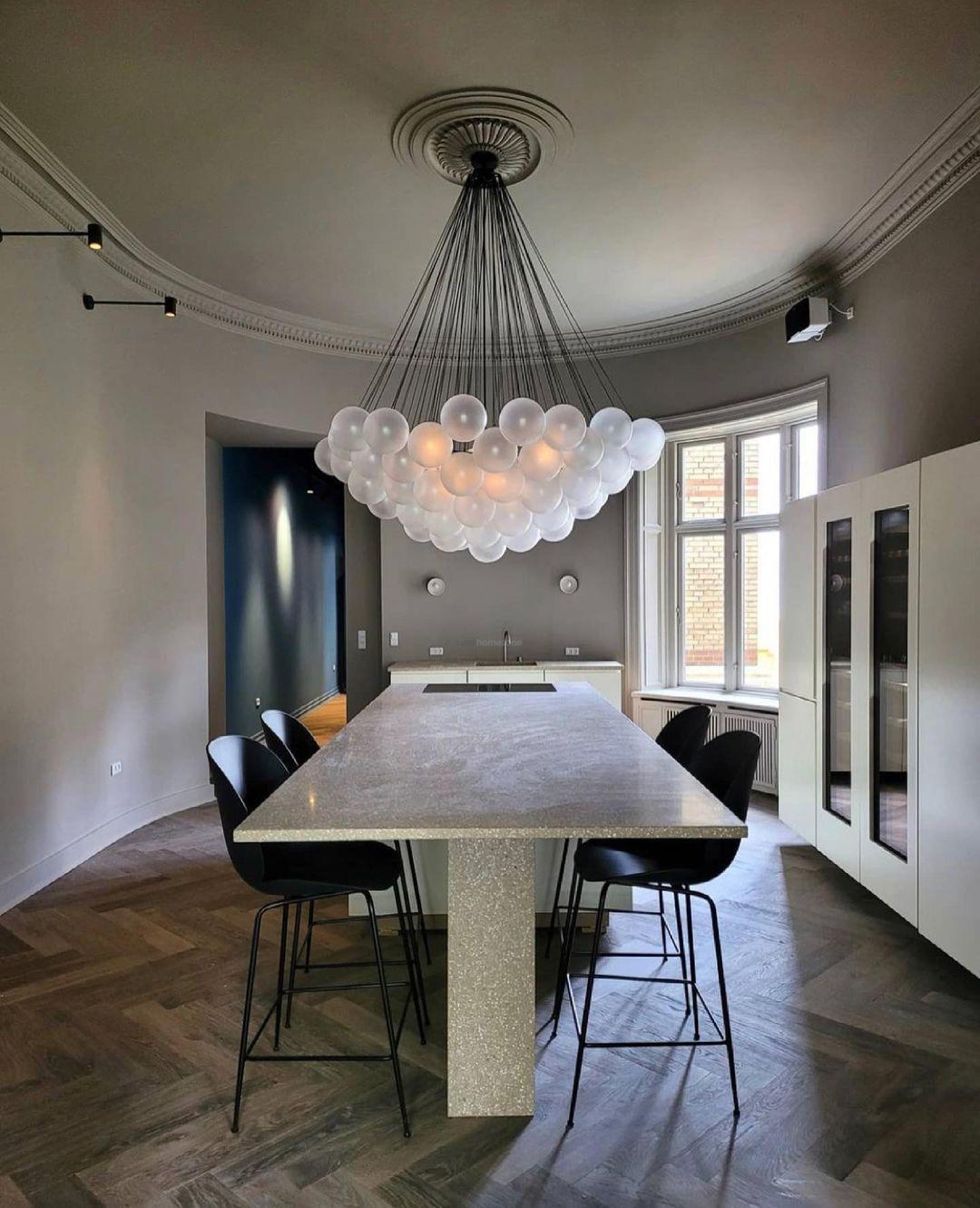 Glass Bubble Chandelier - Bend, chandeliers-1-Luxehomezone
