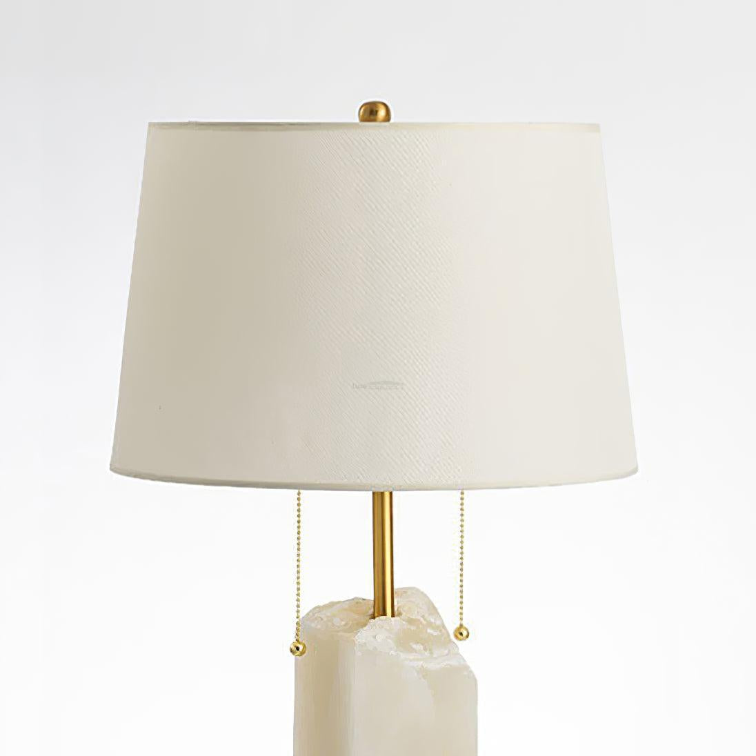 Raw Alabaster Table Lamp - Alabaster-1-Luxehomezone