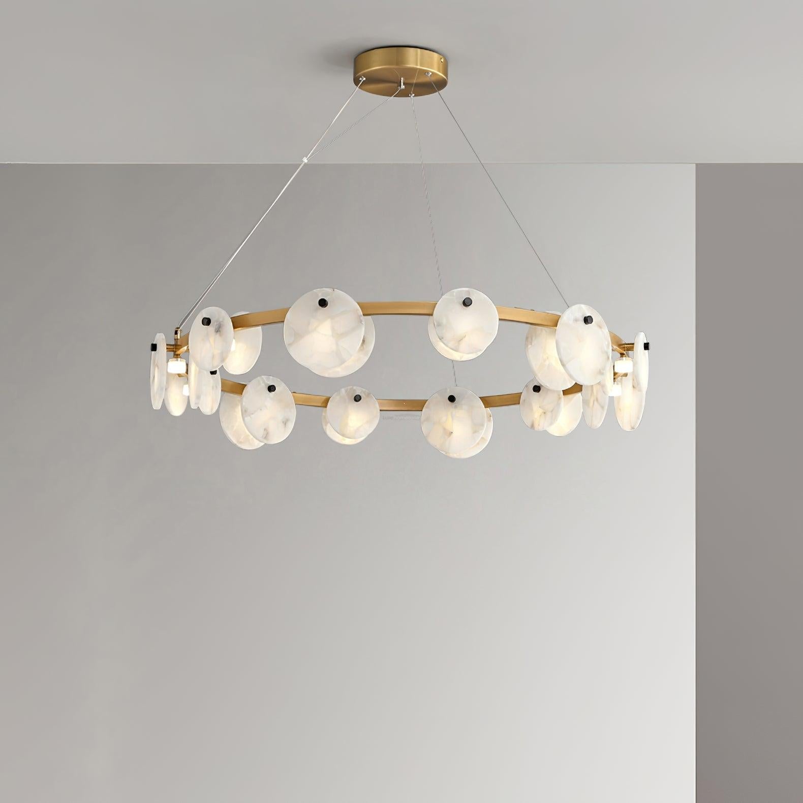 Trinidad Alabaster Chandelier - Alabaster, Alabaster Chandelier-1-Luxehomezone