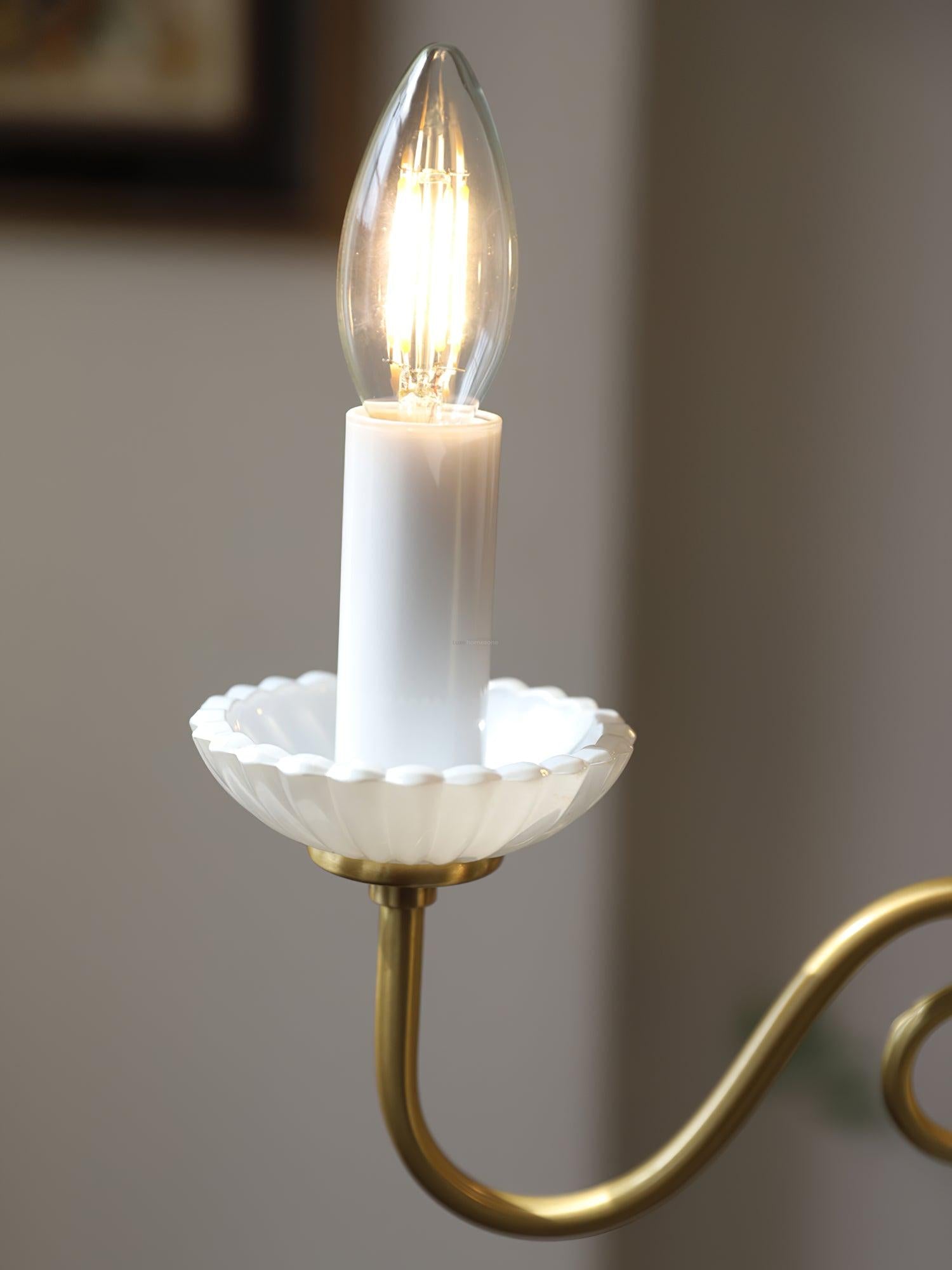 Candle Style Carlita Chandelier with 3/5 heads - Candle-1-Luxehomezone