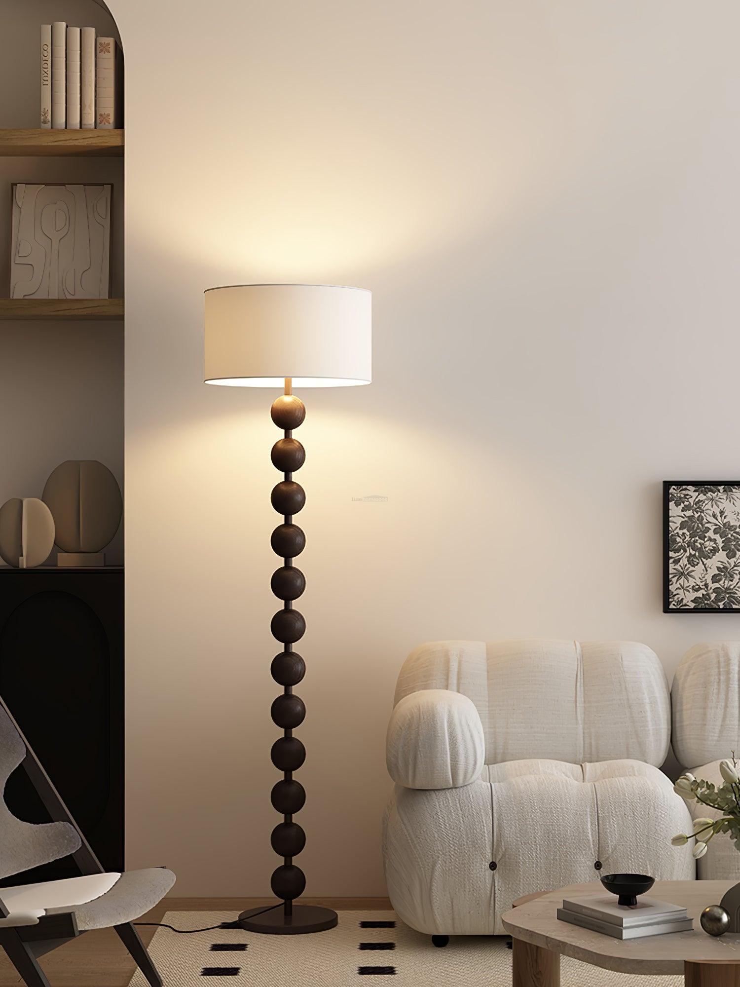 Hugo Barbell Floor Lamp  ∅ 15.7″ - Luxehomezone