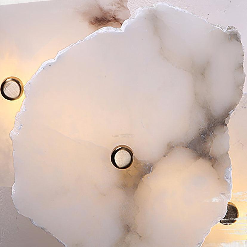 Petra Wall Sconce Alabaster - Alabaster, Alabaster Wall Lamp-1-Luxehomezone