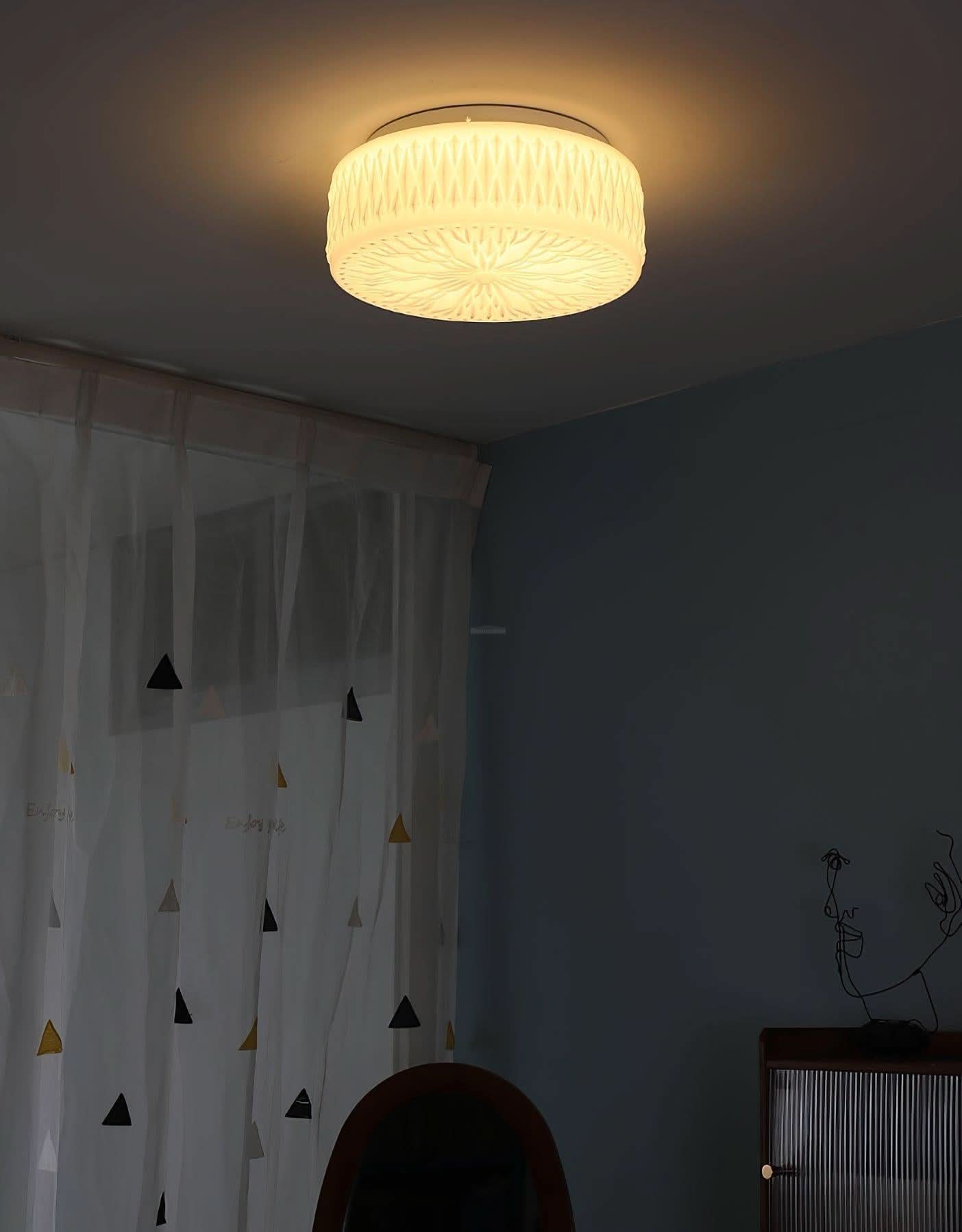 Adler Flush Mount Ceiling Light  ∅ 15″ - Chloe, Flush Mounts-1-Luxehomezone