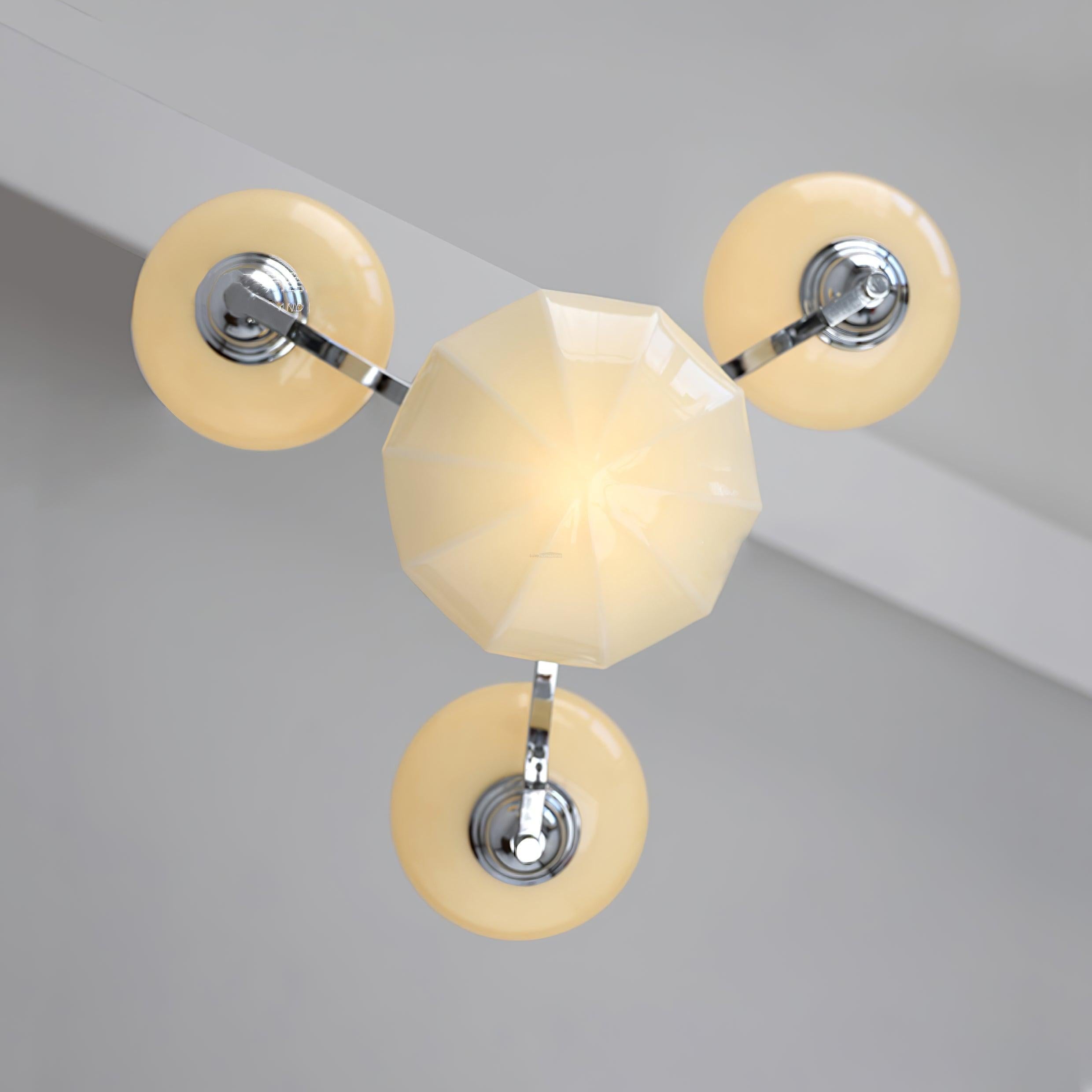 Warre Chandelier ∅ 26.5″ - Bend, Marshmallow Chandelier-1-Luxehomezone