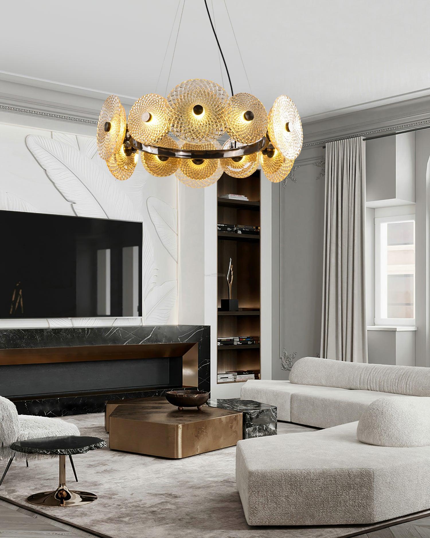 Paige Chandelier ∅ 23.6″ - Crystals-1-Luxehomezone