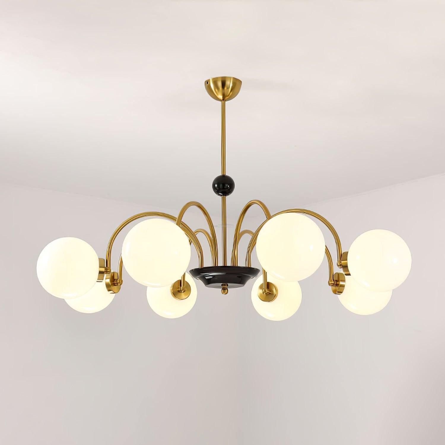 Yisu Glass Globe Chandelier with 3/4/5/6/8 heads - Bend, Marshmallow Chandelier, Optimized-1-Luxehomezone