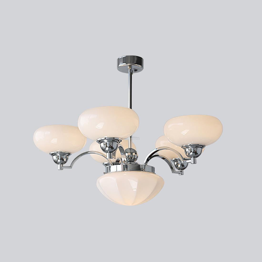 Warre Chandelier ∅ 26.5″ - Bend, Marshmallow Chandelier-1-Luxehomezone