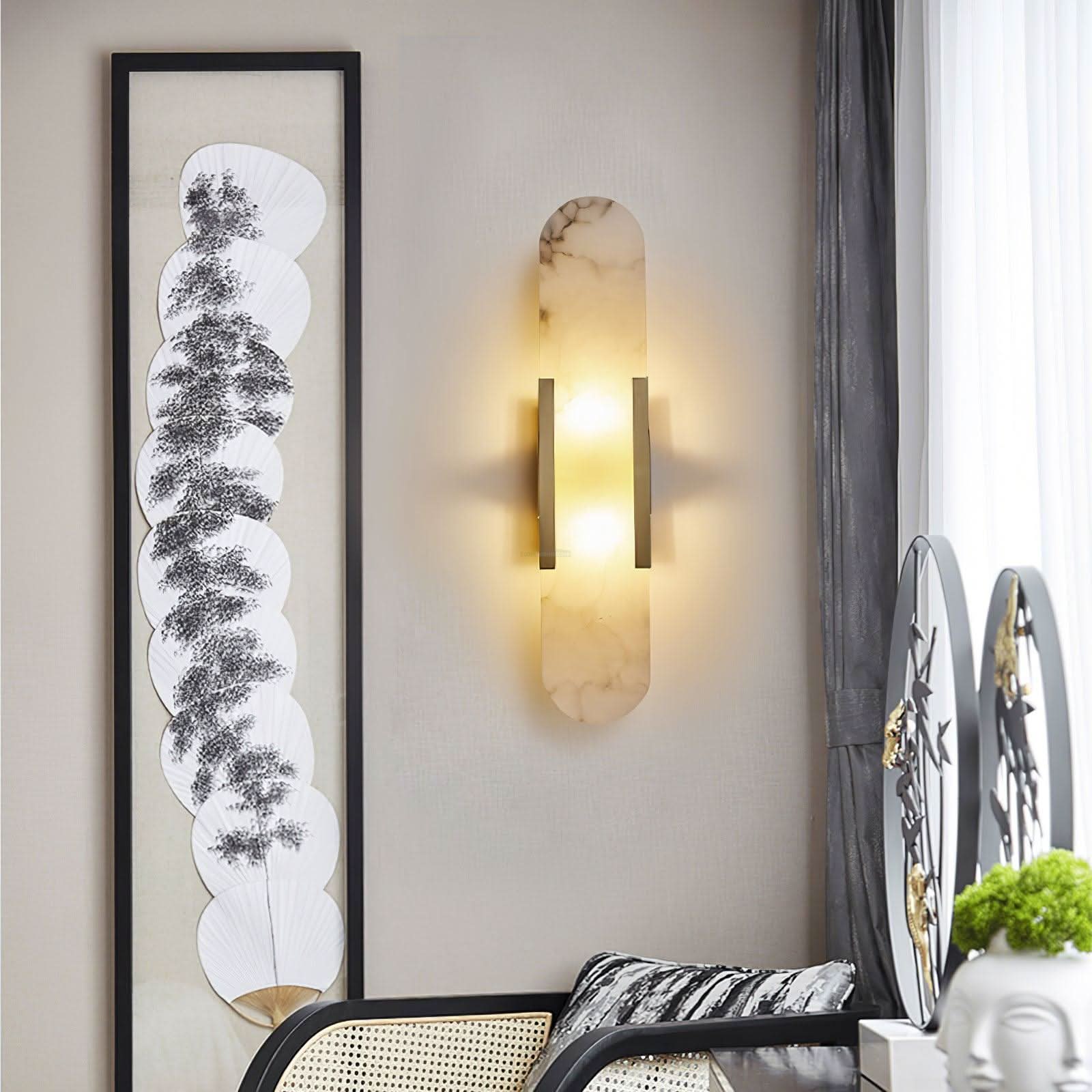 Melange Alabaster Wall Lamp - Luxehomezone