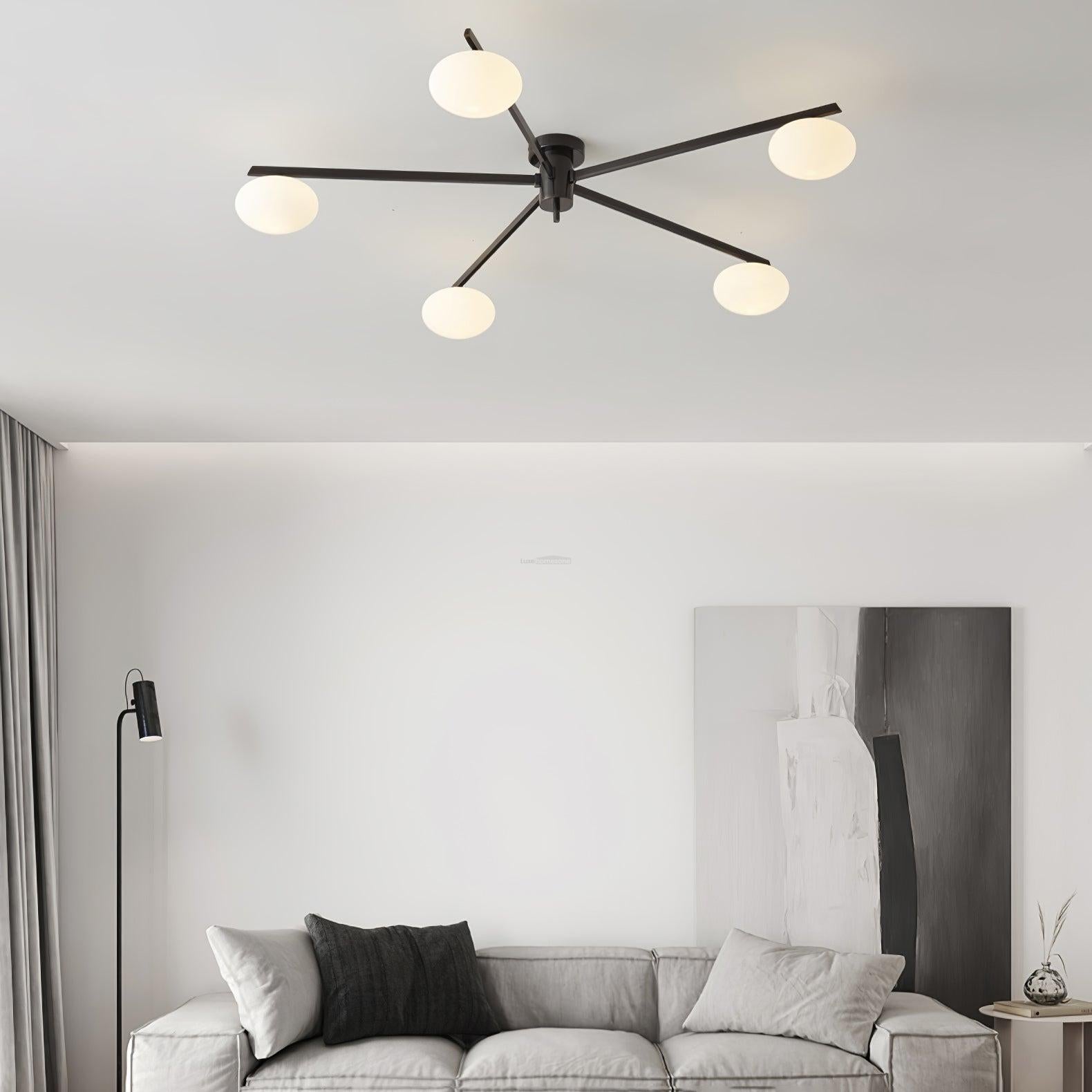 Ceiling Lamp with 3/5/6 heads - Optimized, Semi Flush Mounts-1-Luxehomezone