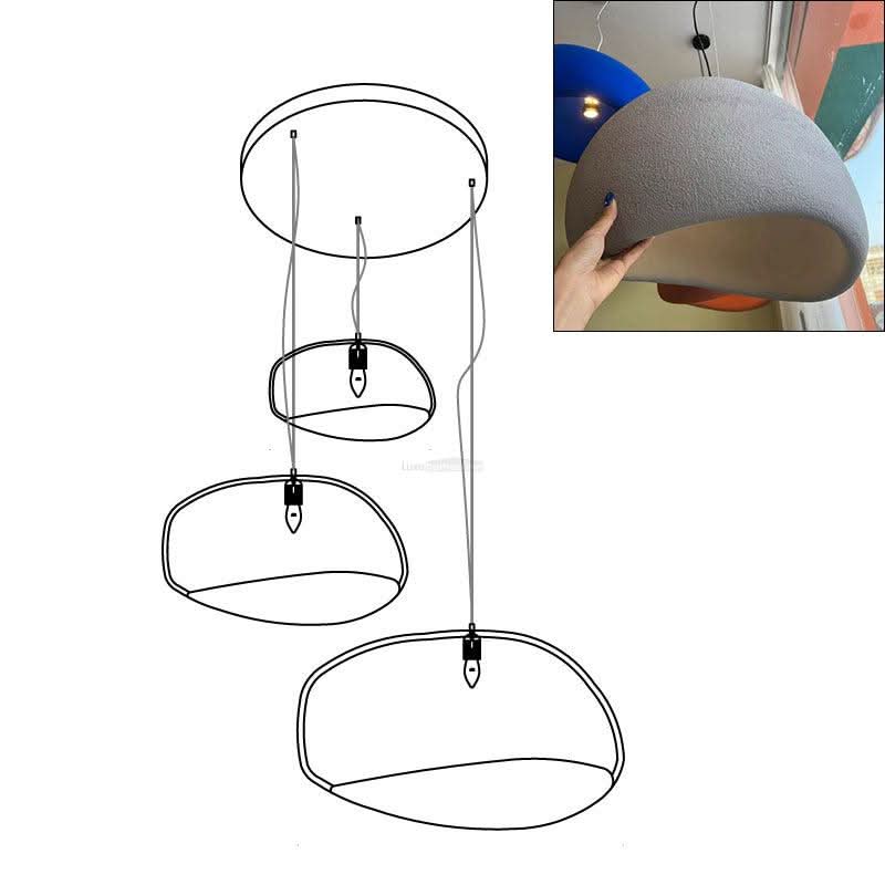 Khmara Chandelier with Rough Combination Type A - Luxehomezone