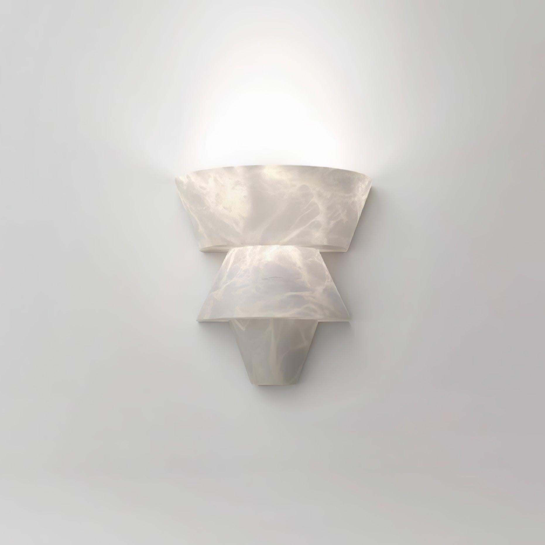 Laboratory Wall Sconce - Alabaster, Alabaster Wall Lamp-1-Luxehomezone