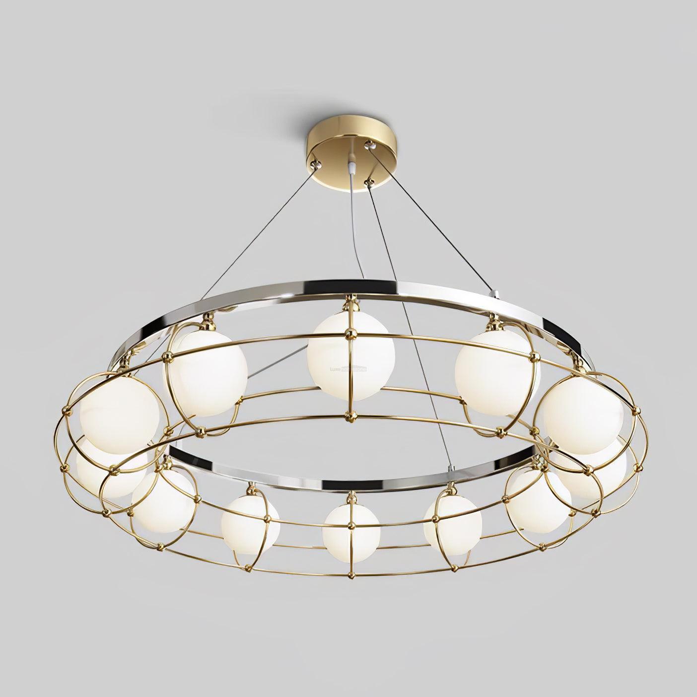 Maytoni Round/Linear Chandelier - Bend-1-Luxehomezone