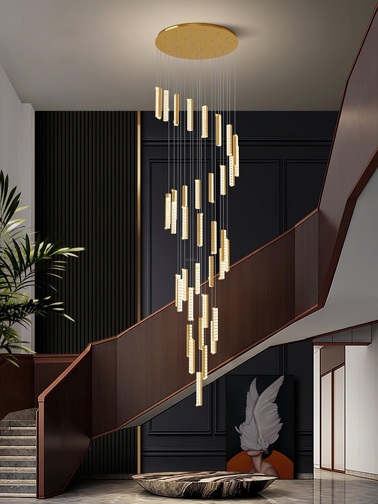 Villa Forci Chandelier with 12/15/18/21/24 heads - Straps-1-Luxehomezone